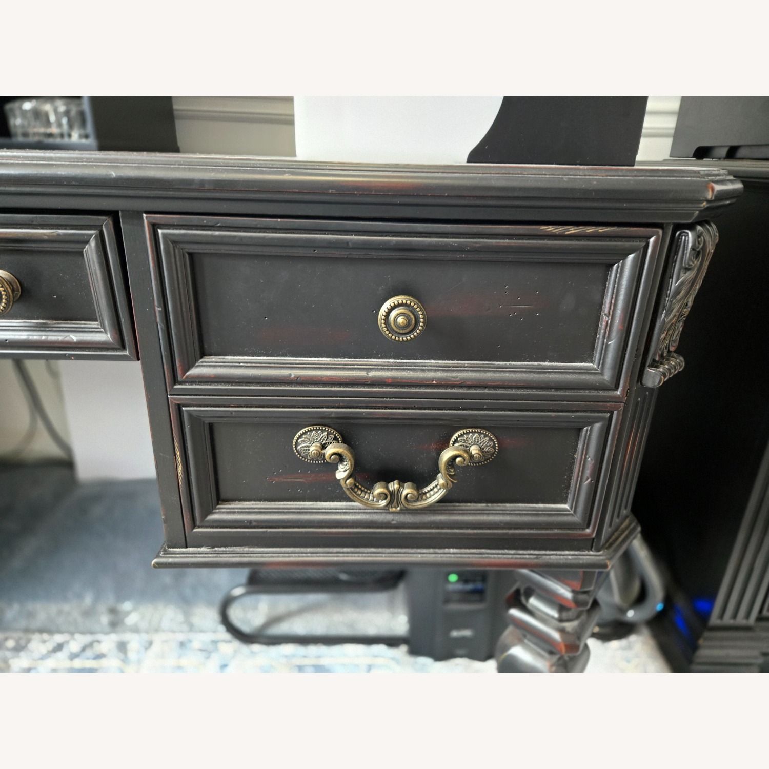 Desk with Leather Inlay - image-3