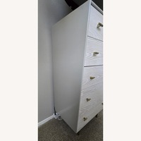 sachin and babi light blue dress HOMCOM Fluted Dresser for Bedroom with 6 Drawers, 54