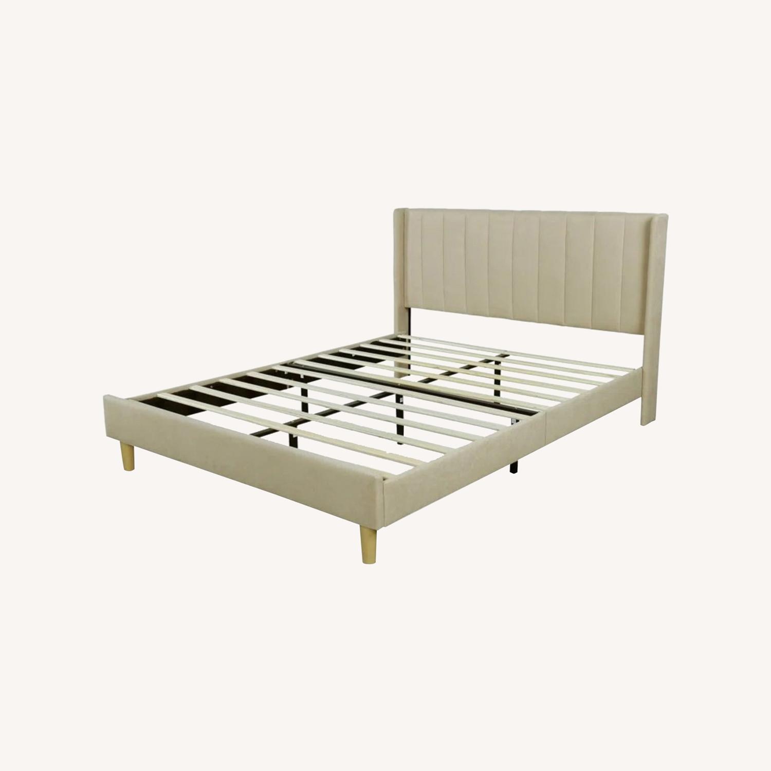 Wade Logan Eriksay Upholstered Platform Bed with Headboard - image-0