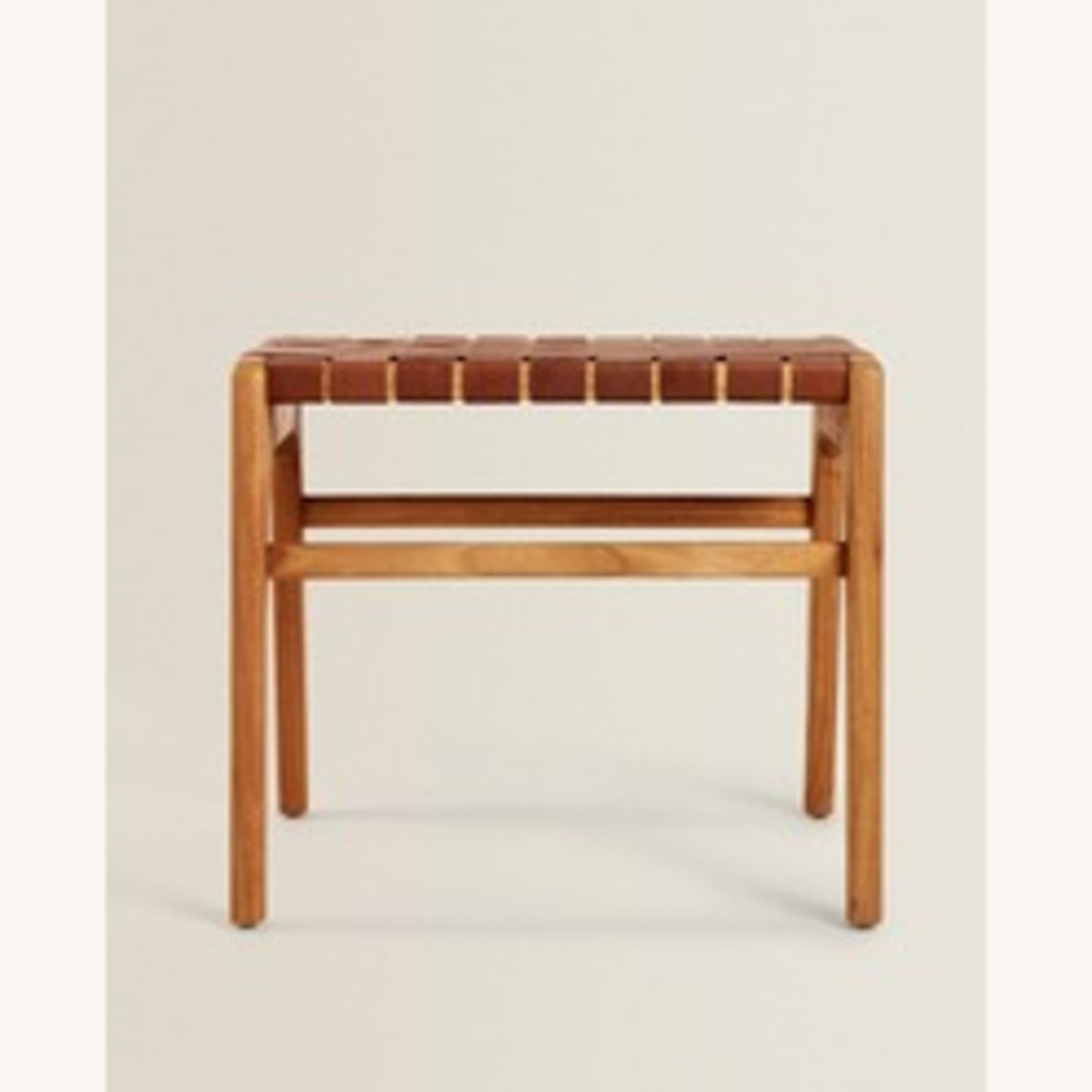 Zara Home Leather Stool - image-4