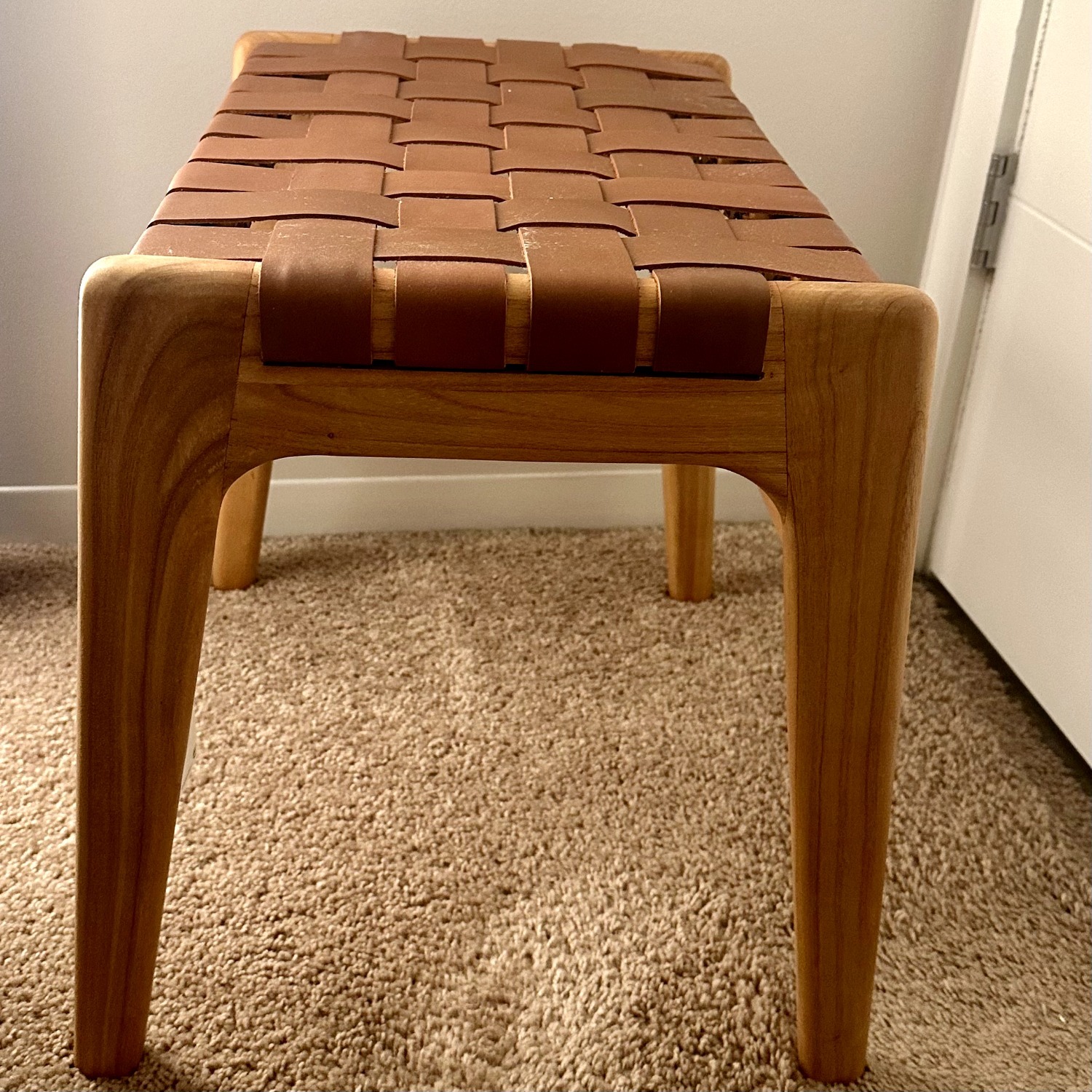 Zara Home Leather Stool - image-2