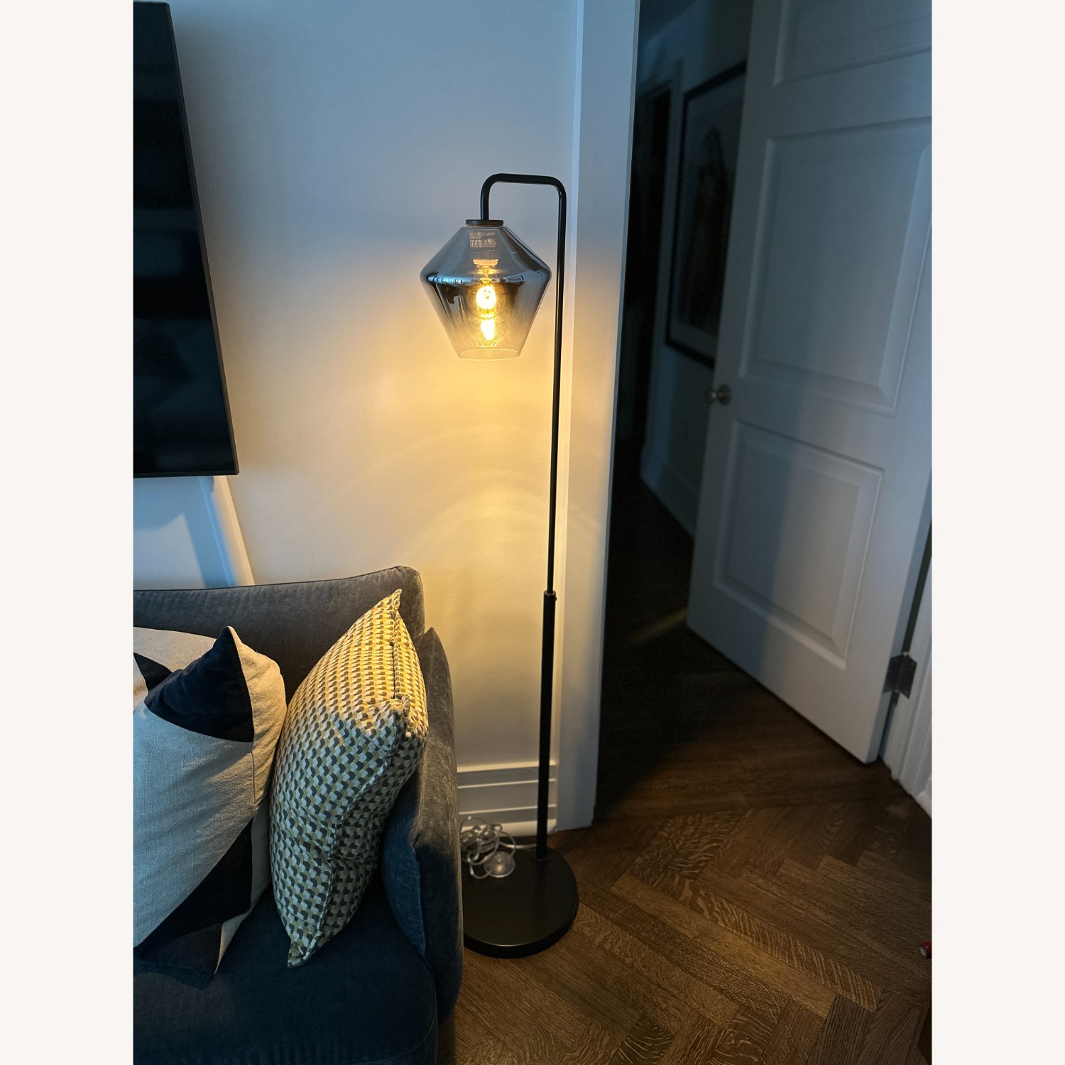 West Elm Sculptural Geo Floor Lamp - image-2