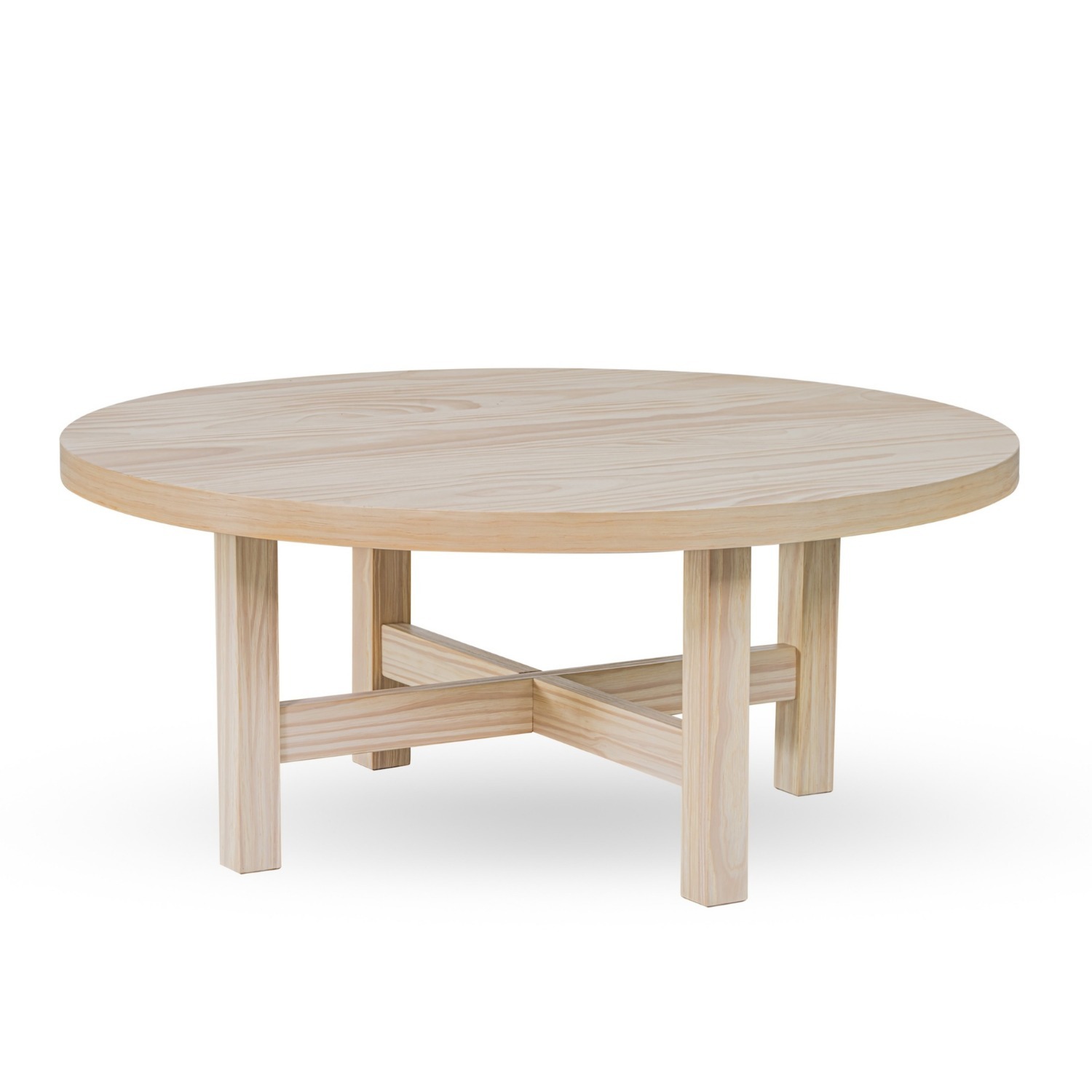 Helio Solid Wood Round Coffee Table - image-2