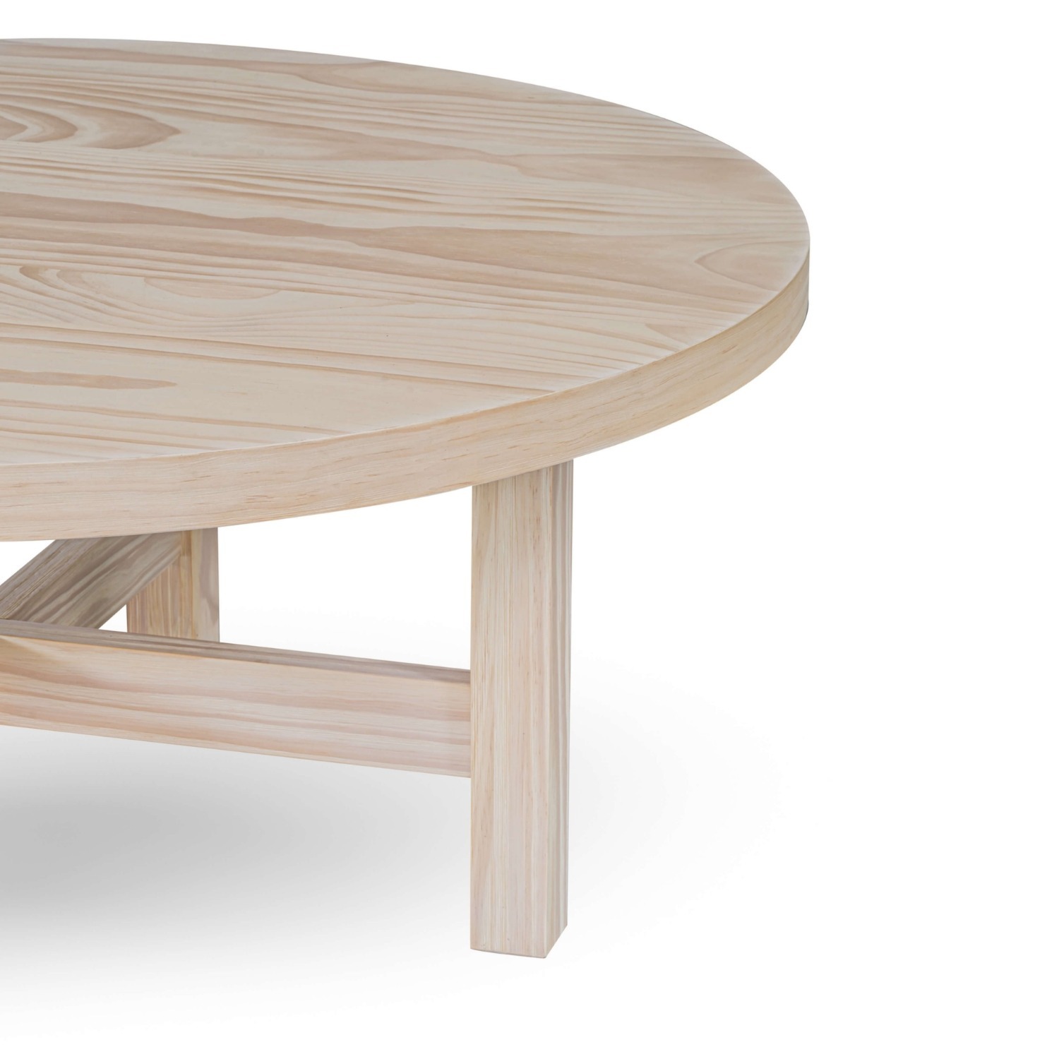 Helio Solid Wood Round Coffee Table - image-6