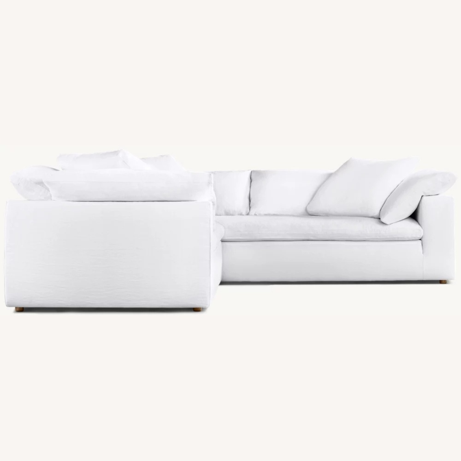 Restoration Hardware Cloud L-Sectional in Dove - image-0