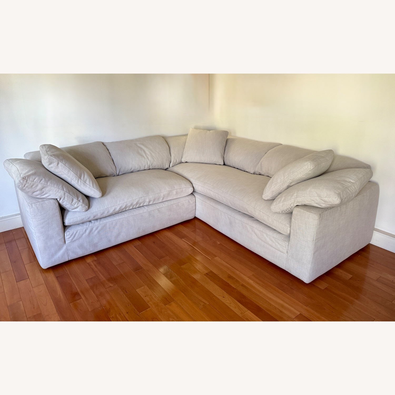Restoration Hardware Cloud L-Sectional in Dove - image-1