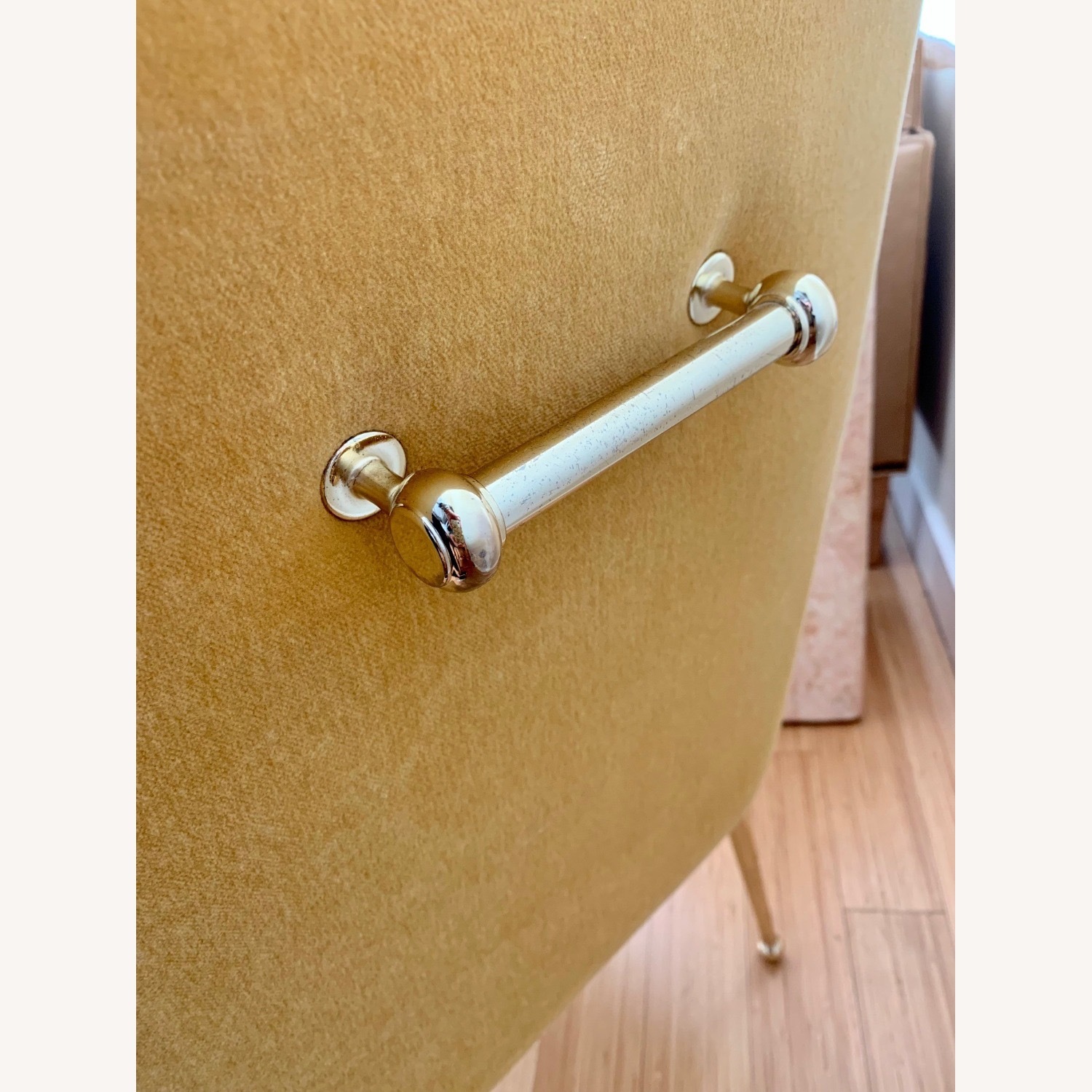 Anthropologie Yellow Velvet Elowen Armchair - image-4