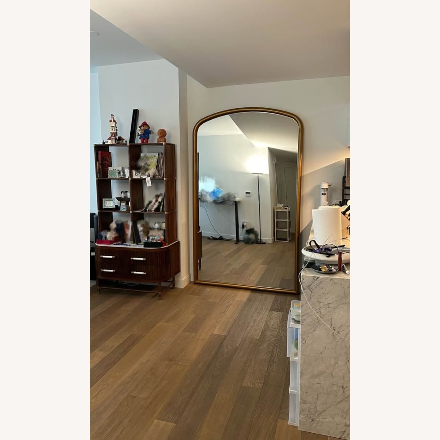 Bassett Mirror Brookings Leaner Floor Mirror Gold - image-4