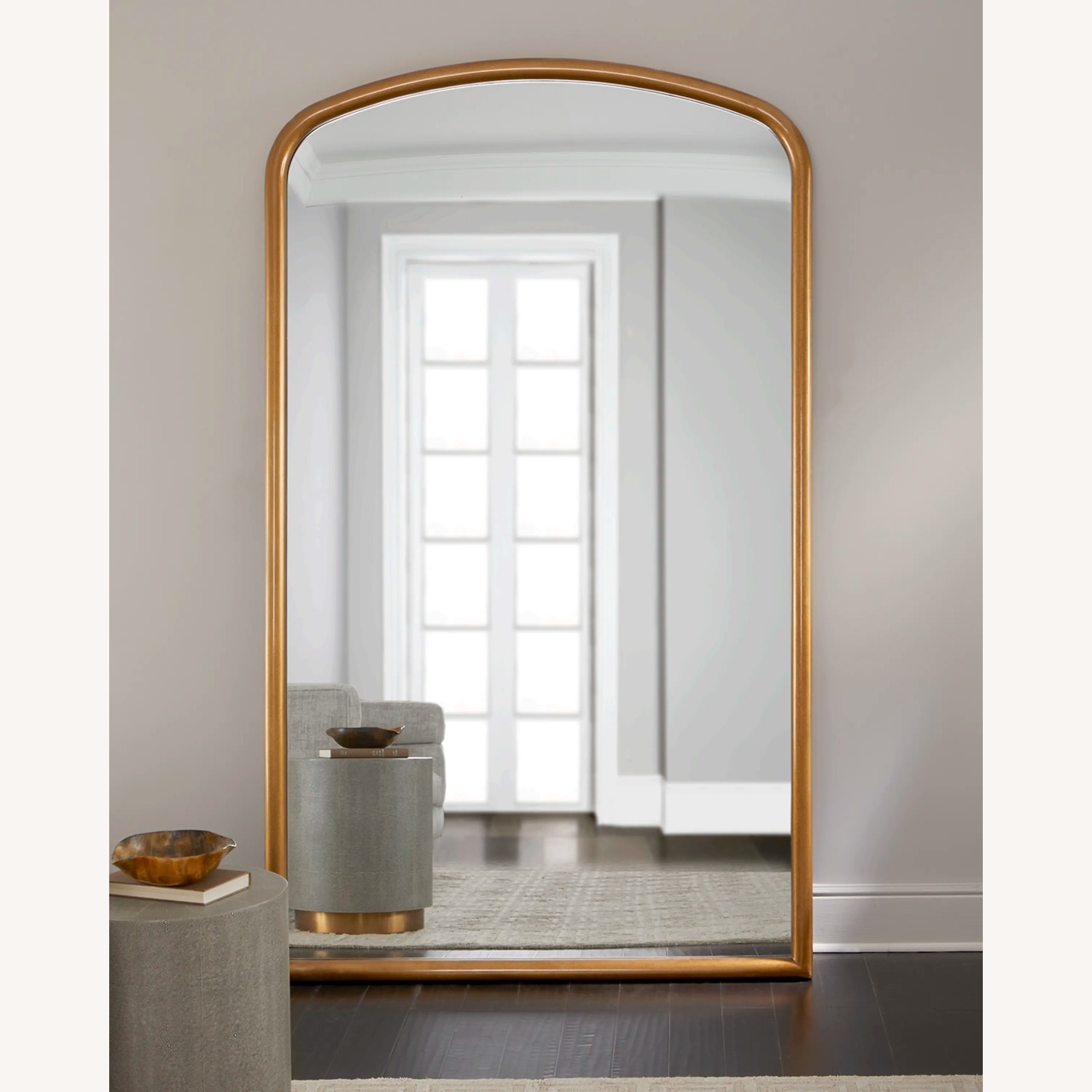 Bassett Mirror Brookings Leaner Floor Mirror Gold - image-1
