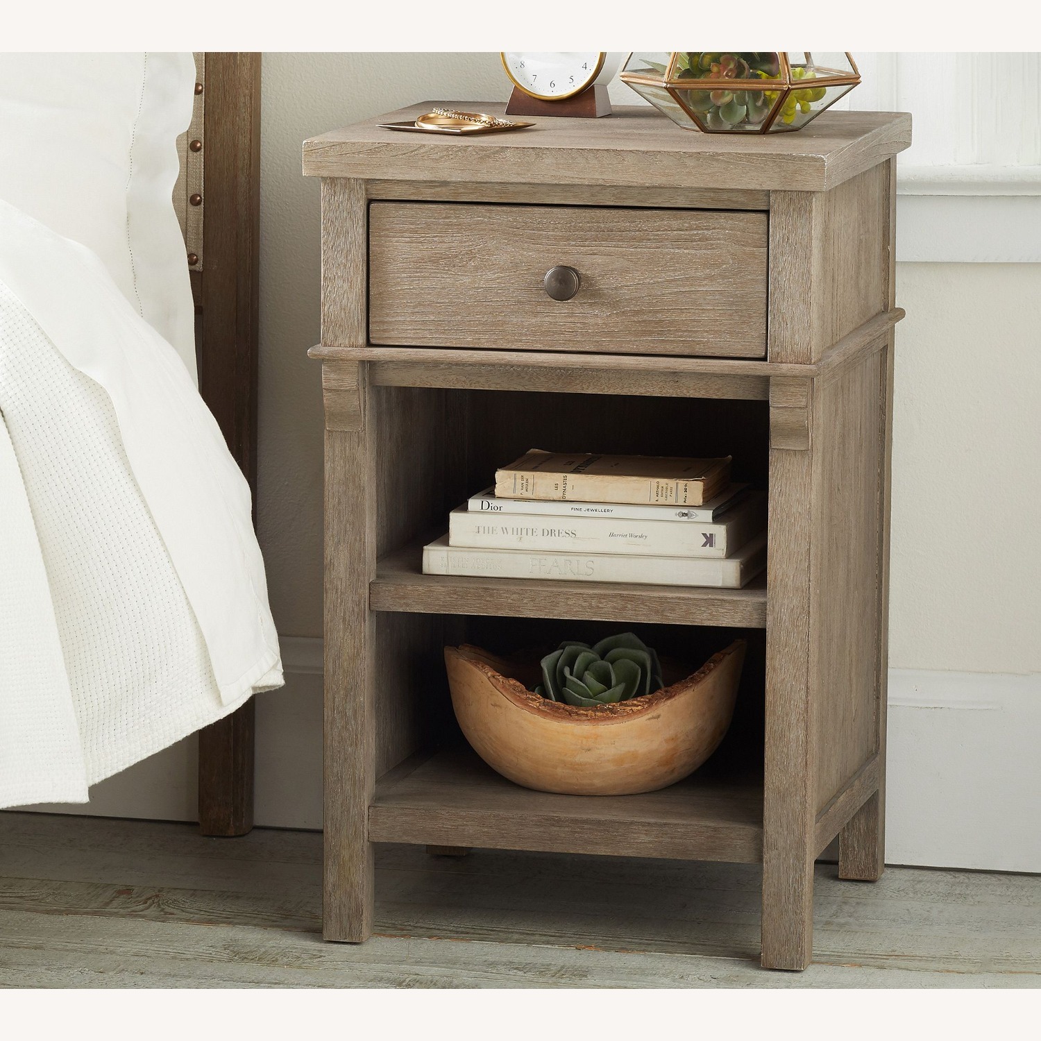 Pottery Barn Toulouse Mini Nightstand (18"), Charcoal - image-4