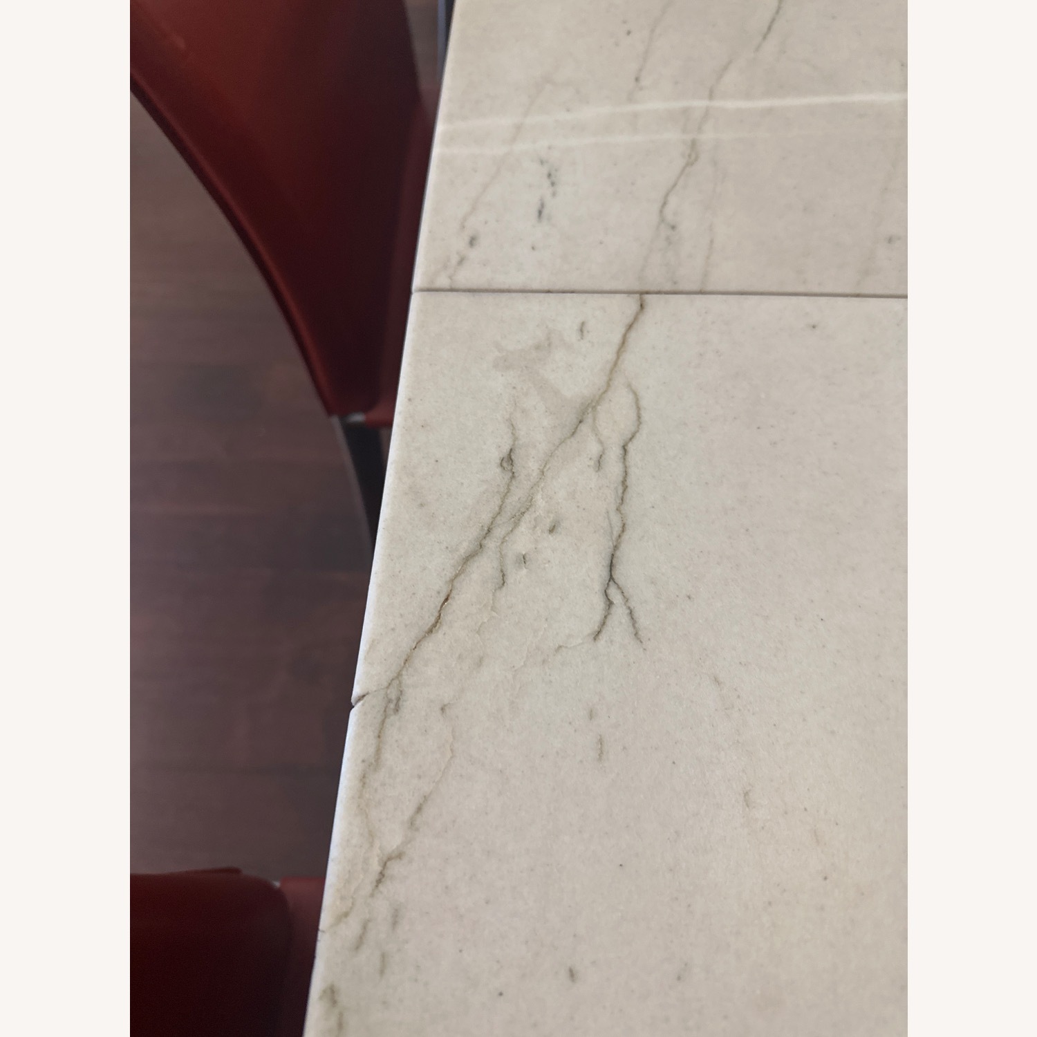 Domus Ventures Marble Dining Table with 8 Leather Chairs - image-4