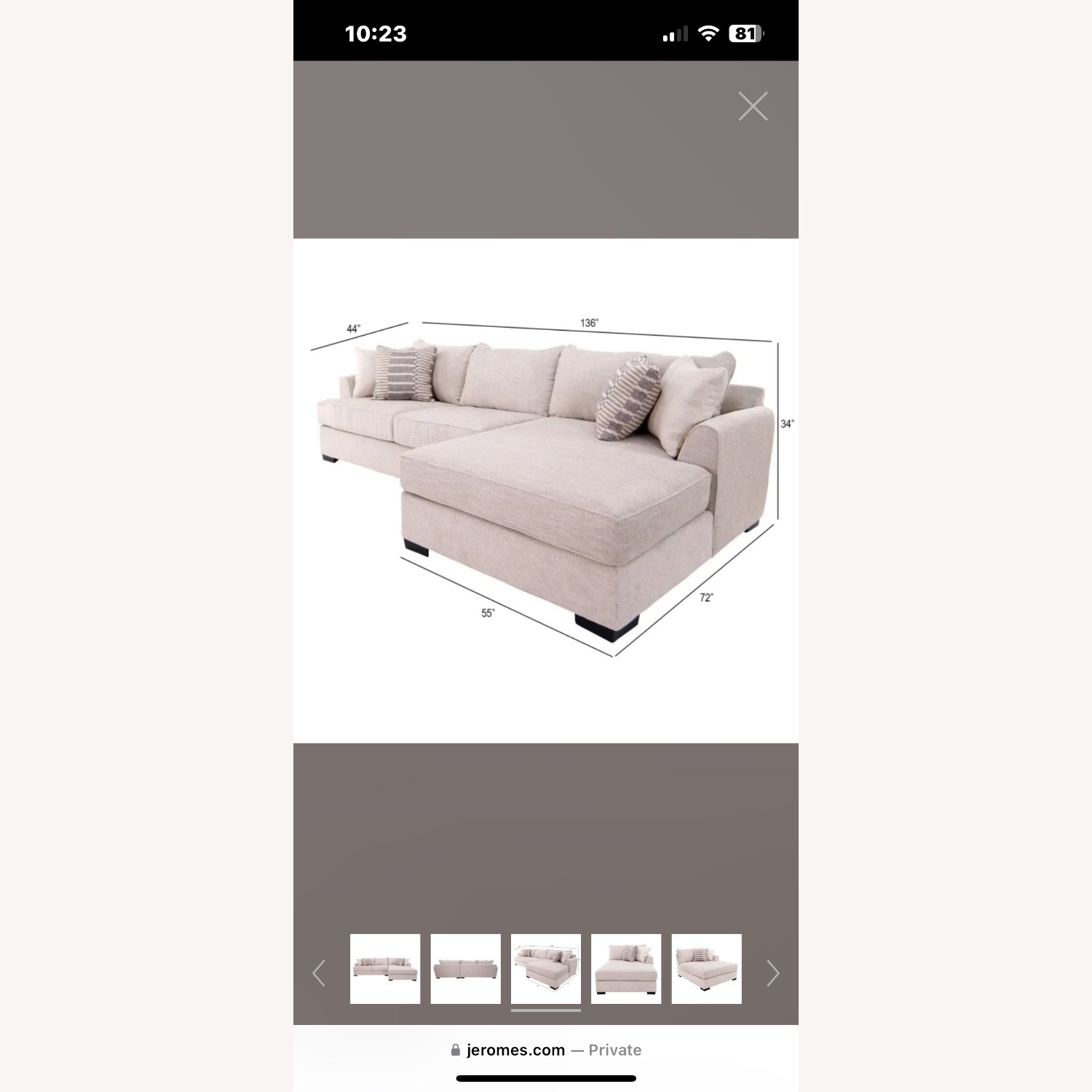 Jerome’s Large Sectional Couch  - image-3
