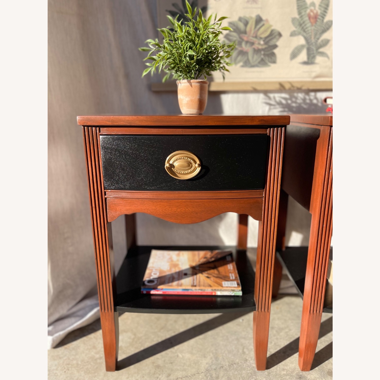 Mid-Century Hepplewhite Federal Style Nightstands  - image-3