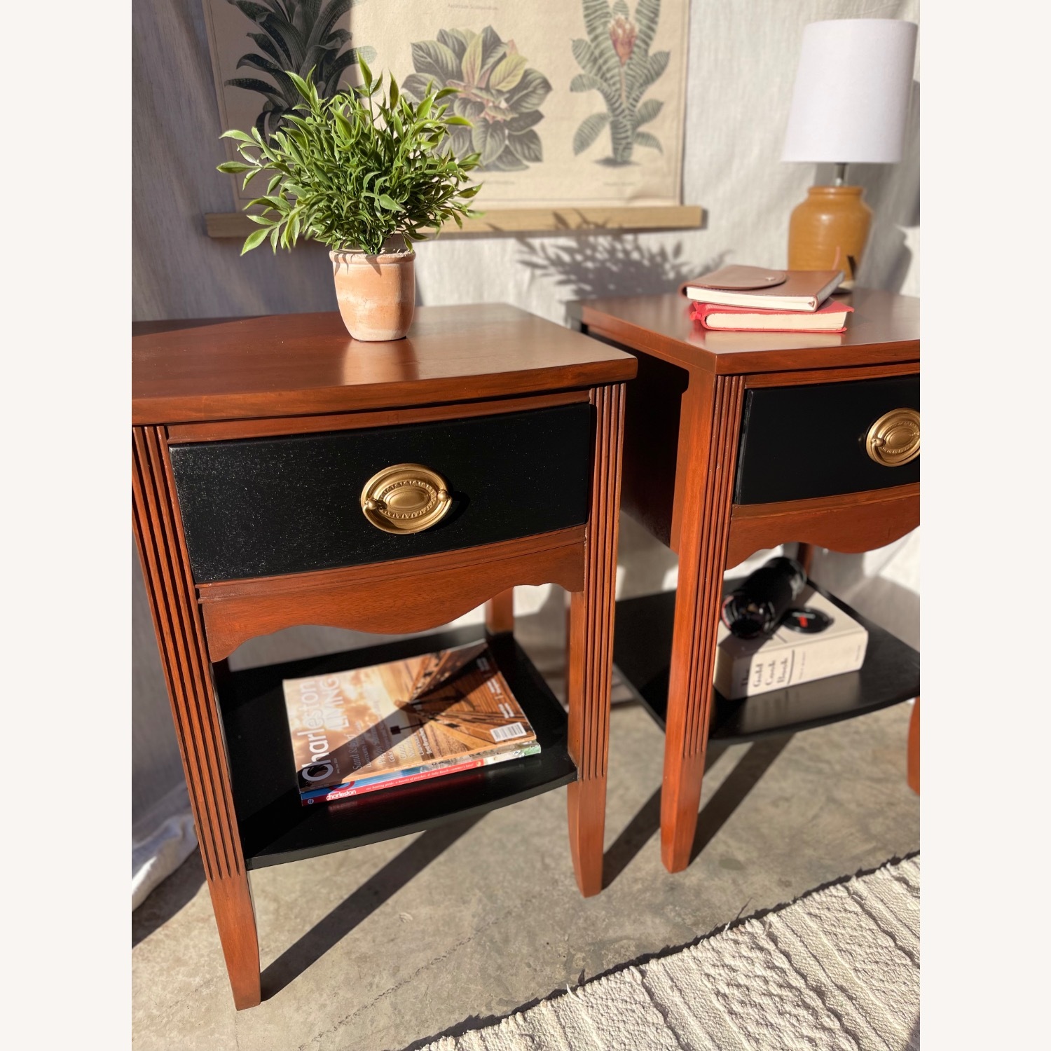 Mid-Century Hepplewhite Federal Style Nightstands  - image-1