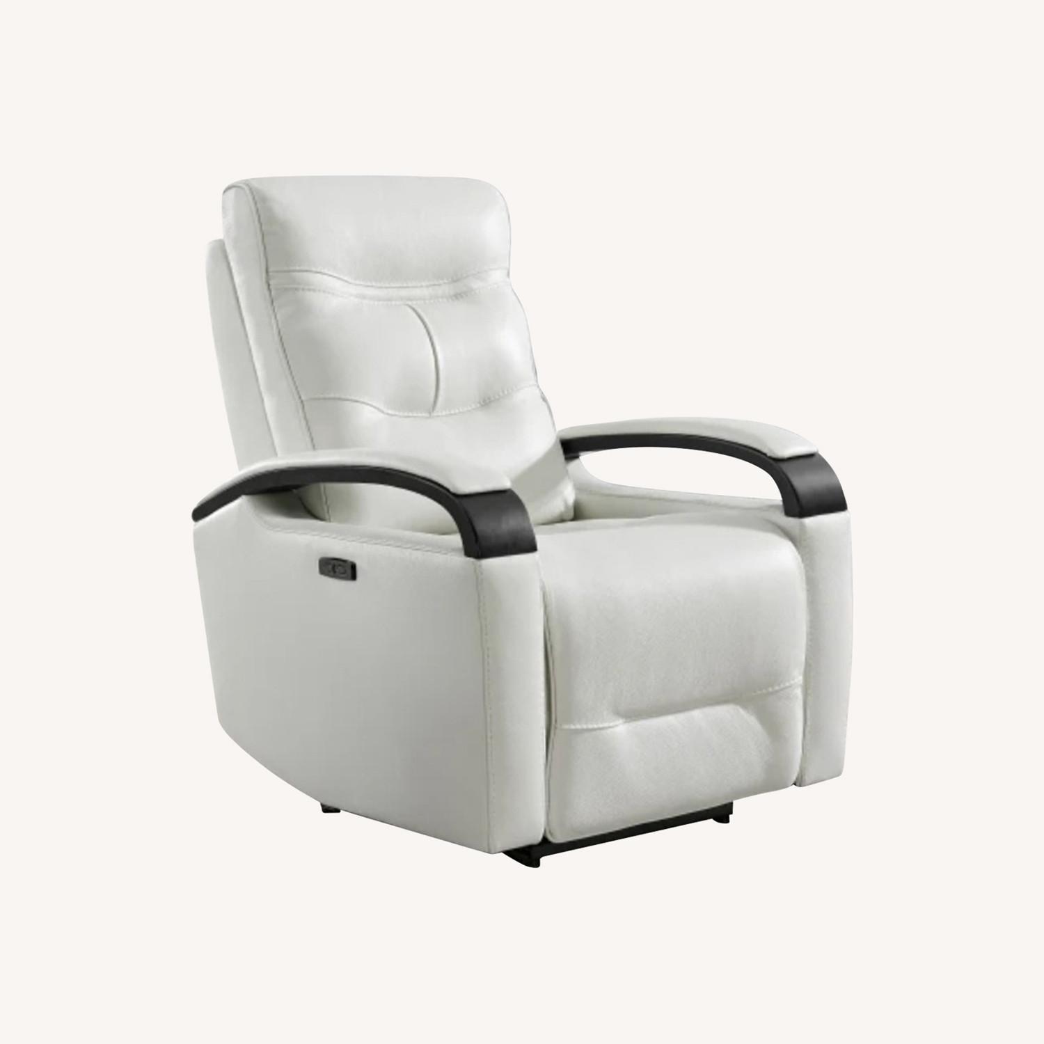 Canmore Leather Power Recliner with Power Headrest - image-0