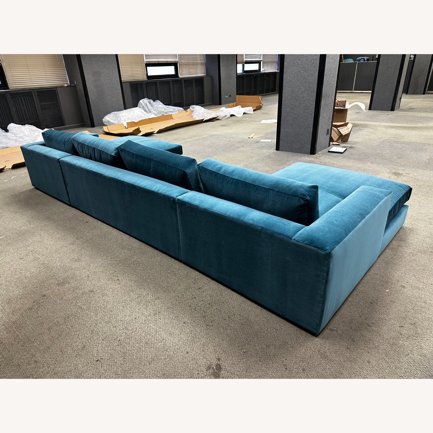 Crate & Barrel Oceanside 3-Piece Double Chaise Sectional Sofa - image-7
