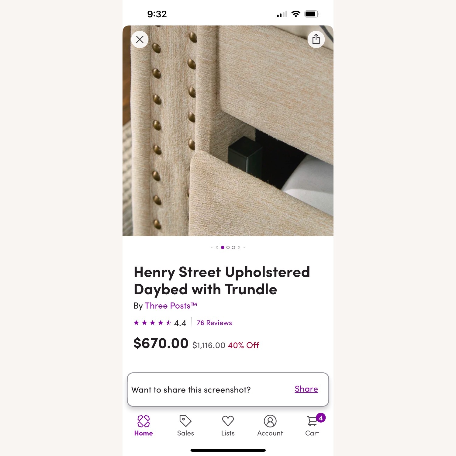 Wayfair Henry Street Upholstered Daybed with Trundle - image-3