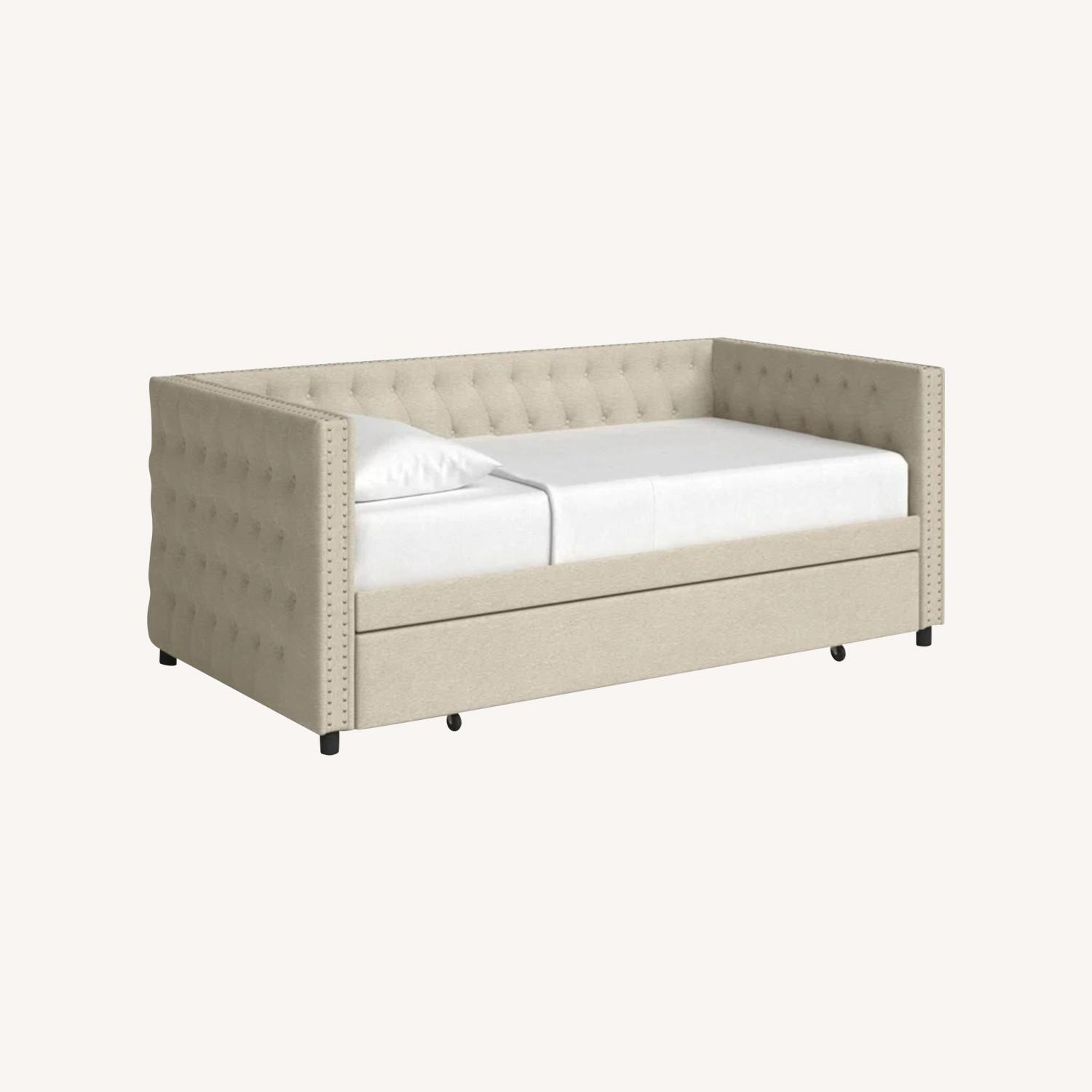 Wayfair Henry Street Upholstered Daybed with Trundle - image-0