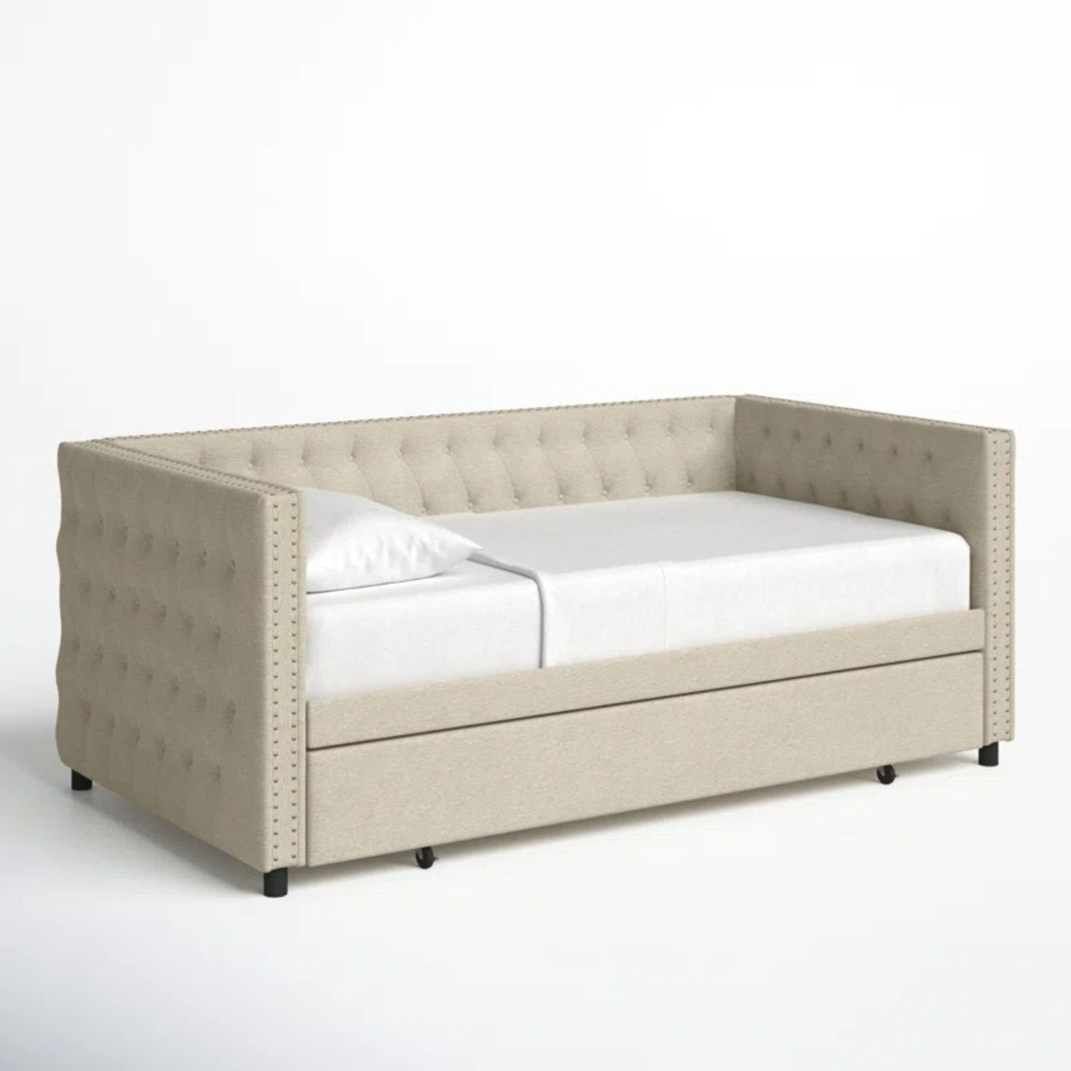 Wayfair Henry Street Upholstered Daybed with Trundle - image-7