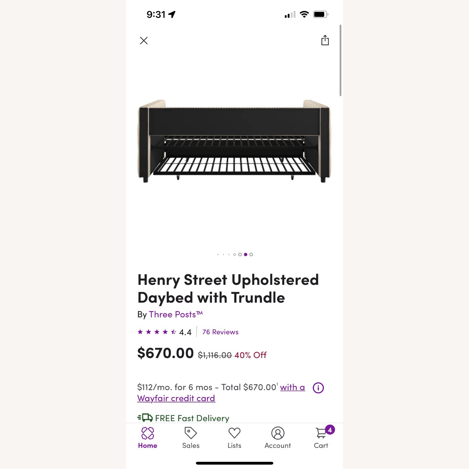 Wayfair Henry Street Upholstered Daybed with Trundle - image-5