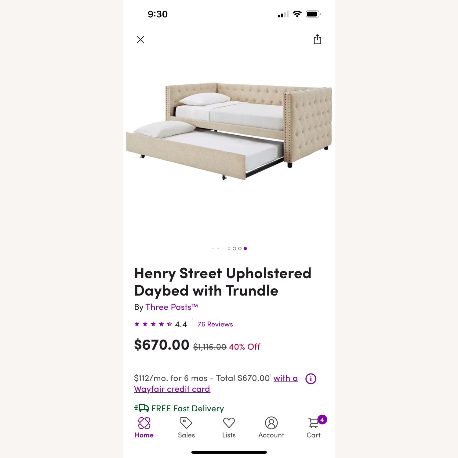 Wayfair Henry Street Upholstered Daybed with Trundle - image-2