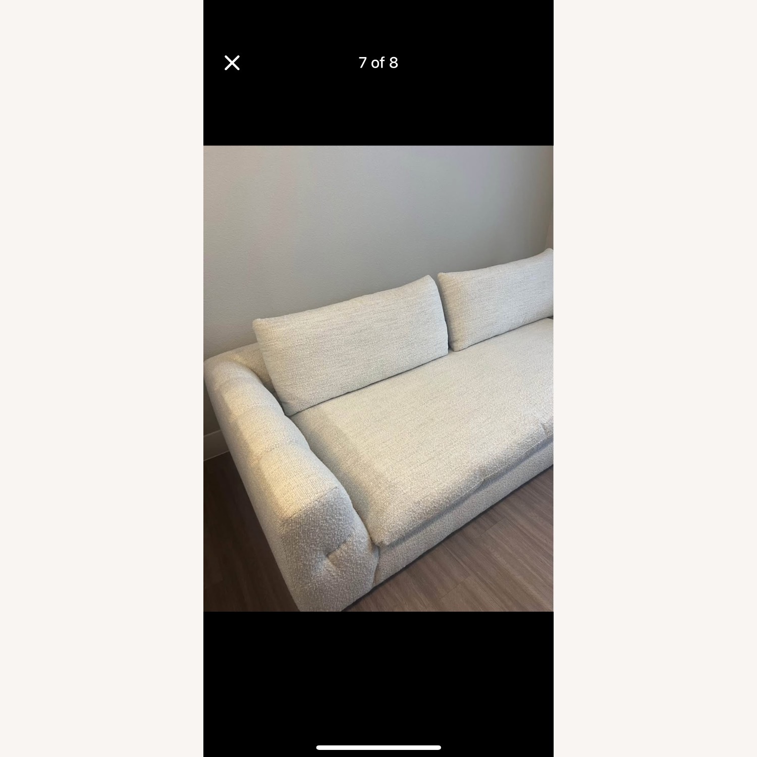 Crate & Barrel Cambria Boucle Sofa - image-2