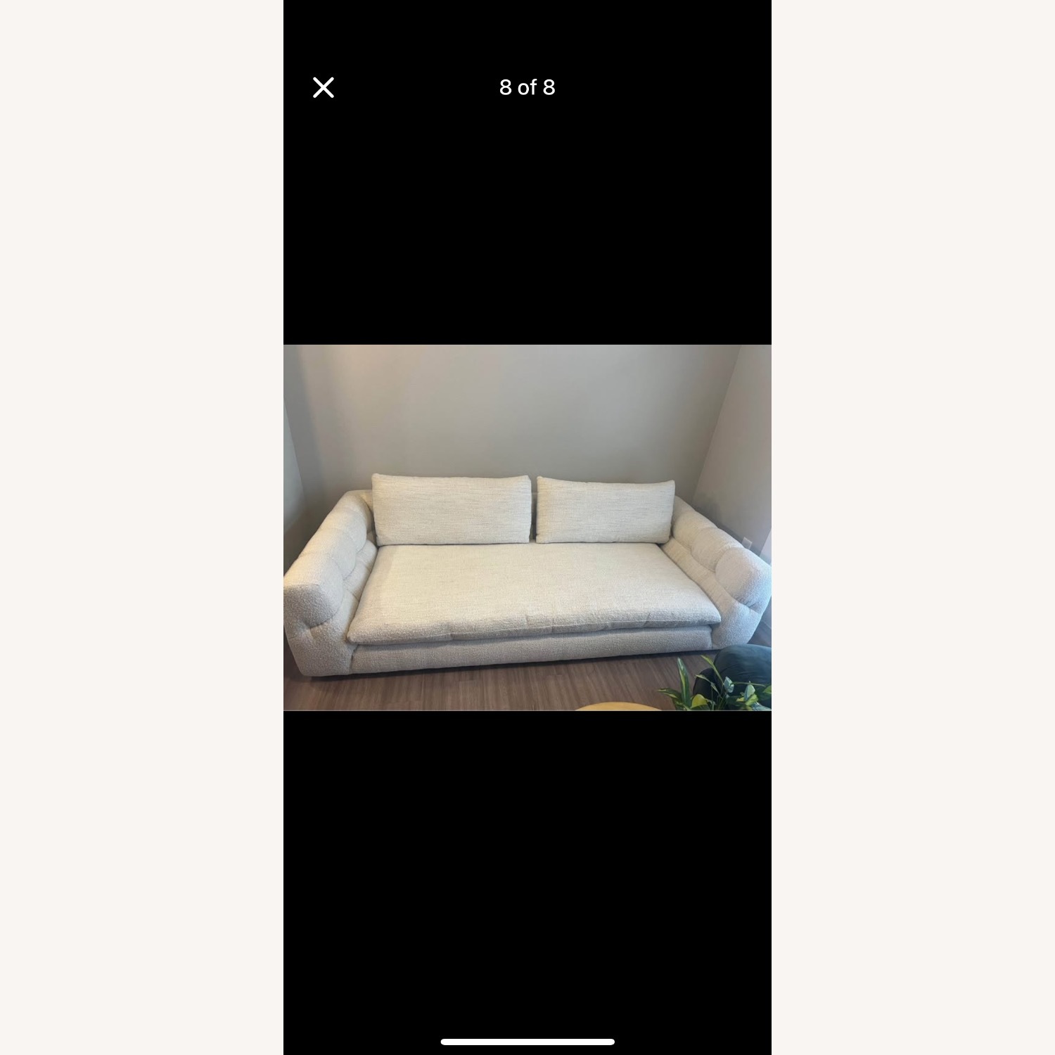 Crate & Barrel Cambria Boucle Sofa - image-1