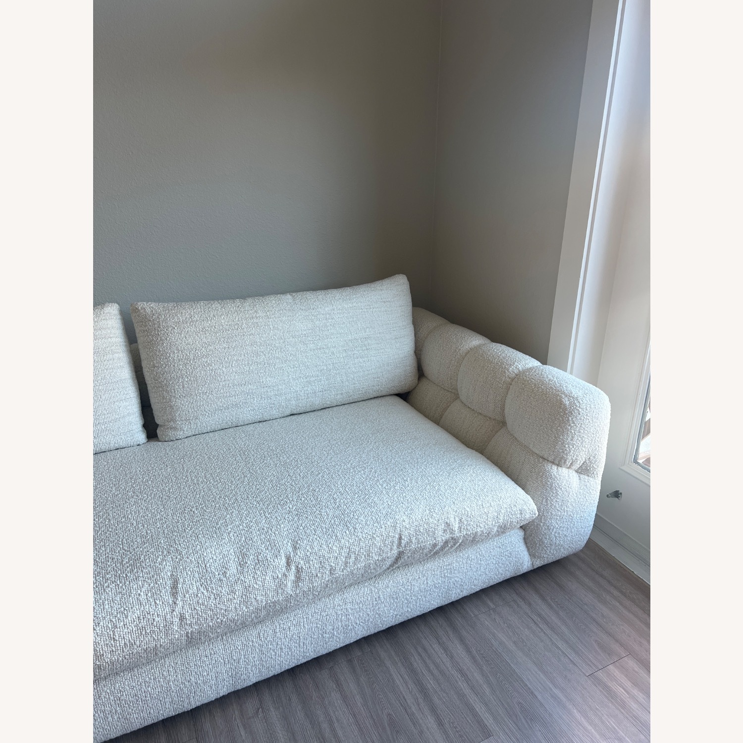 Crate & Barrel Cambria Boucle Sofa - image-5