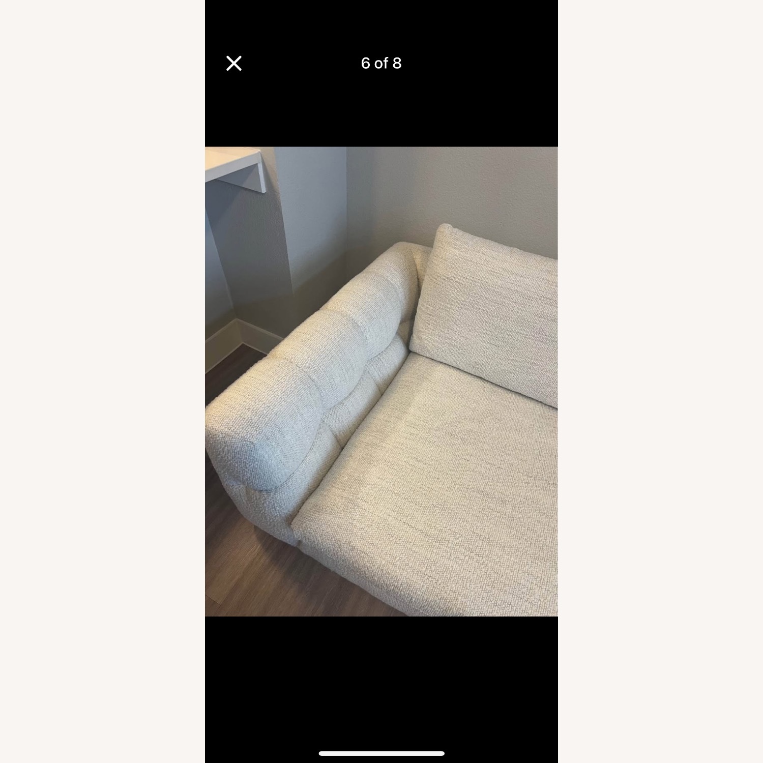 Crate & Barrel Cambria Boucle Sofa - image-3