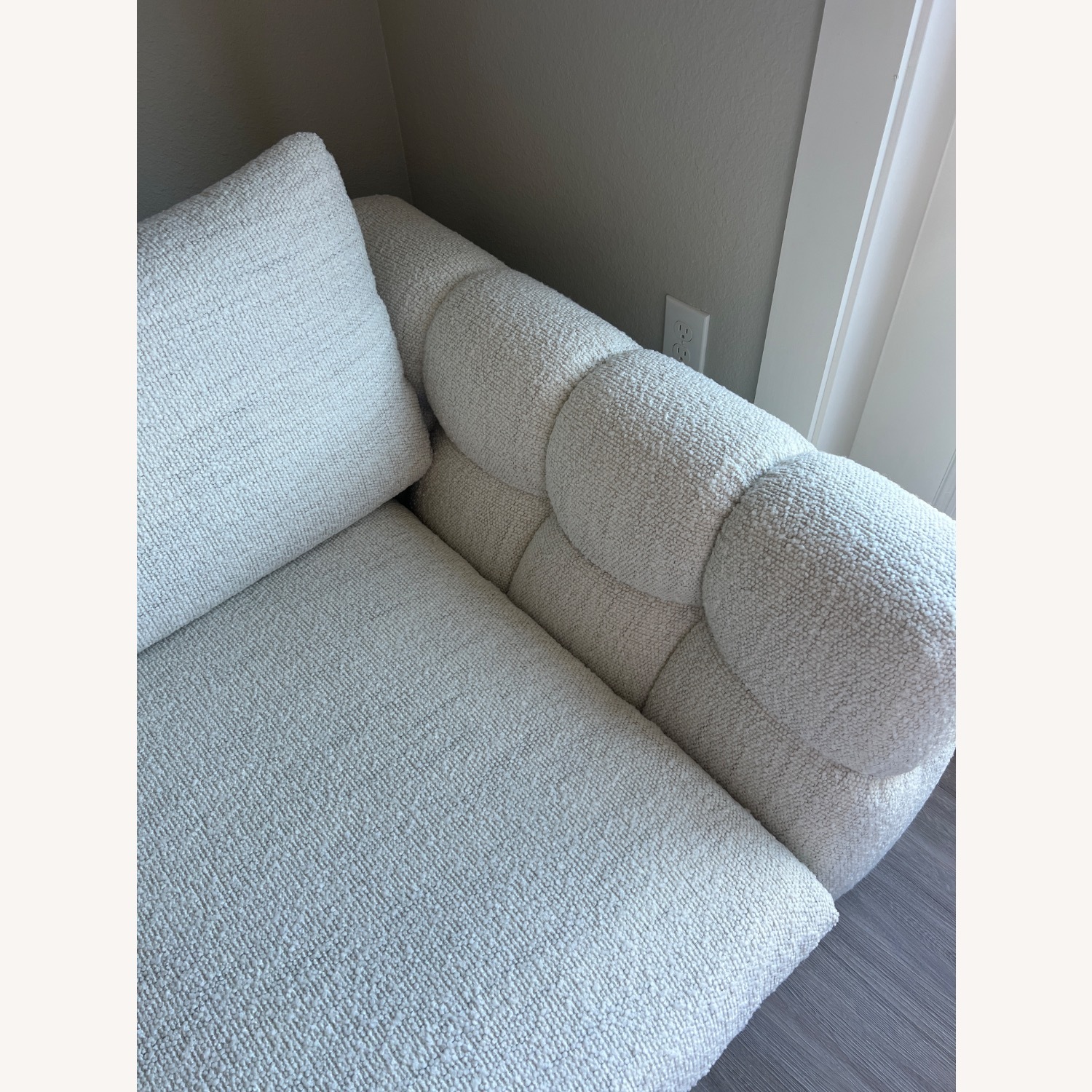 Crate & Barrel Cambria Boucle Sofa - image-7