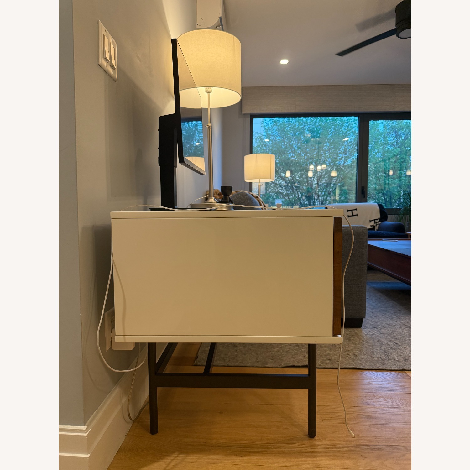 West Elm Reclaimed Wood & Lacquer Desk - image-1