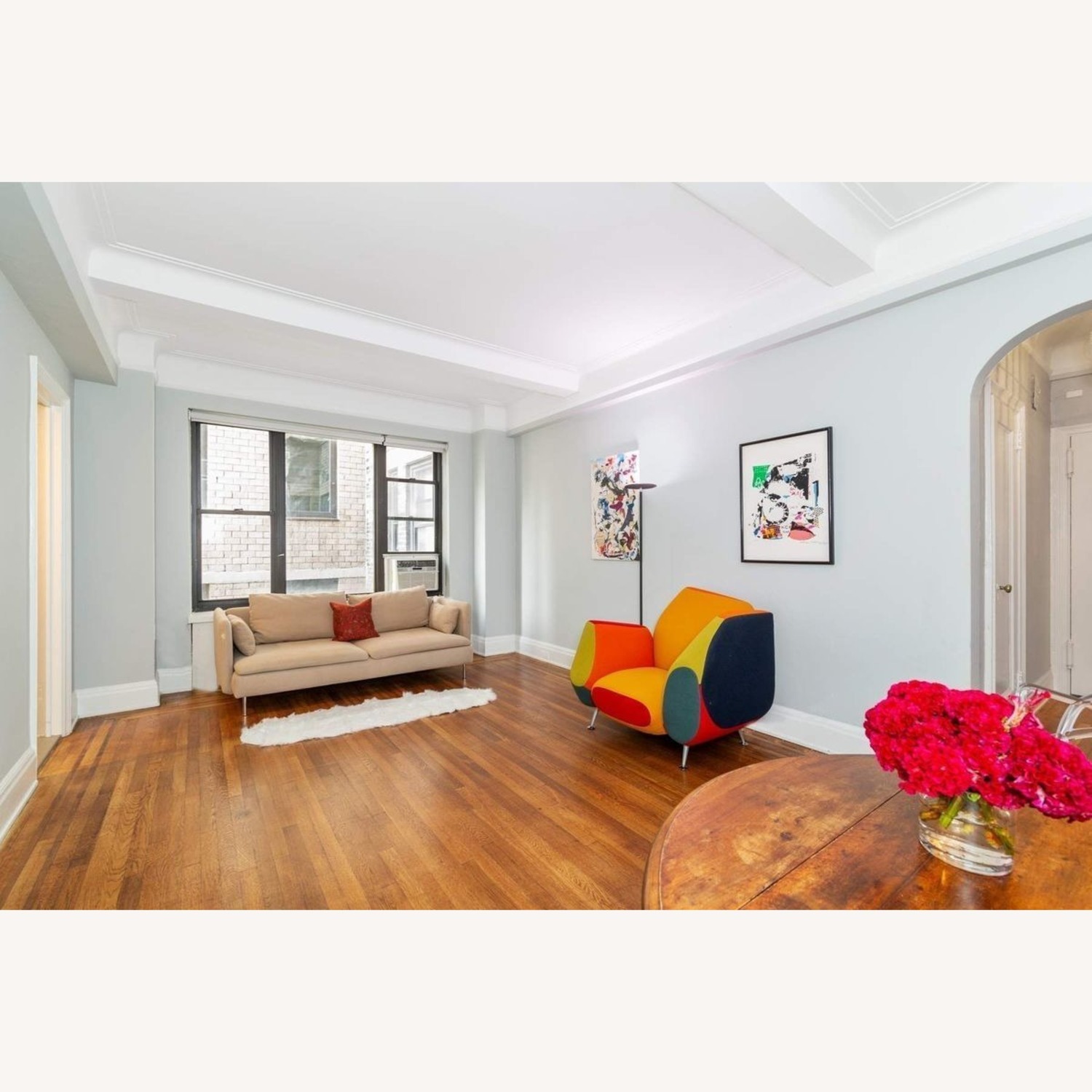 Multicolored, Asymmetrical Accent Chair - image-3