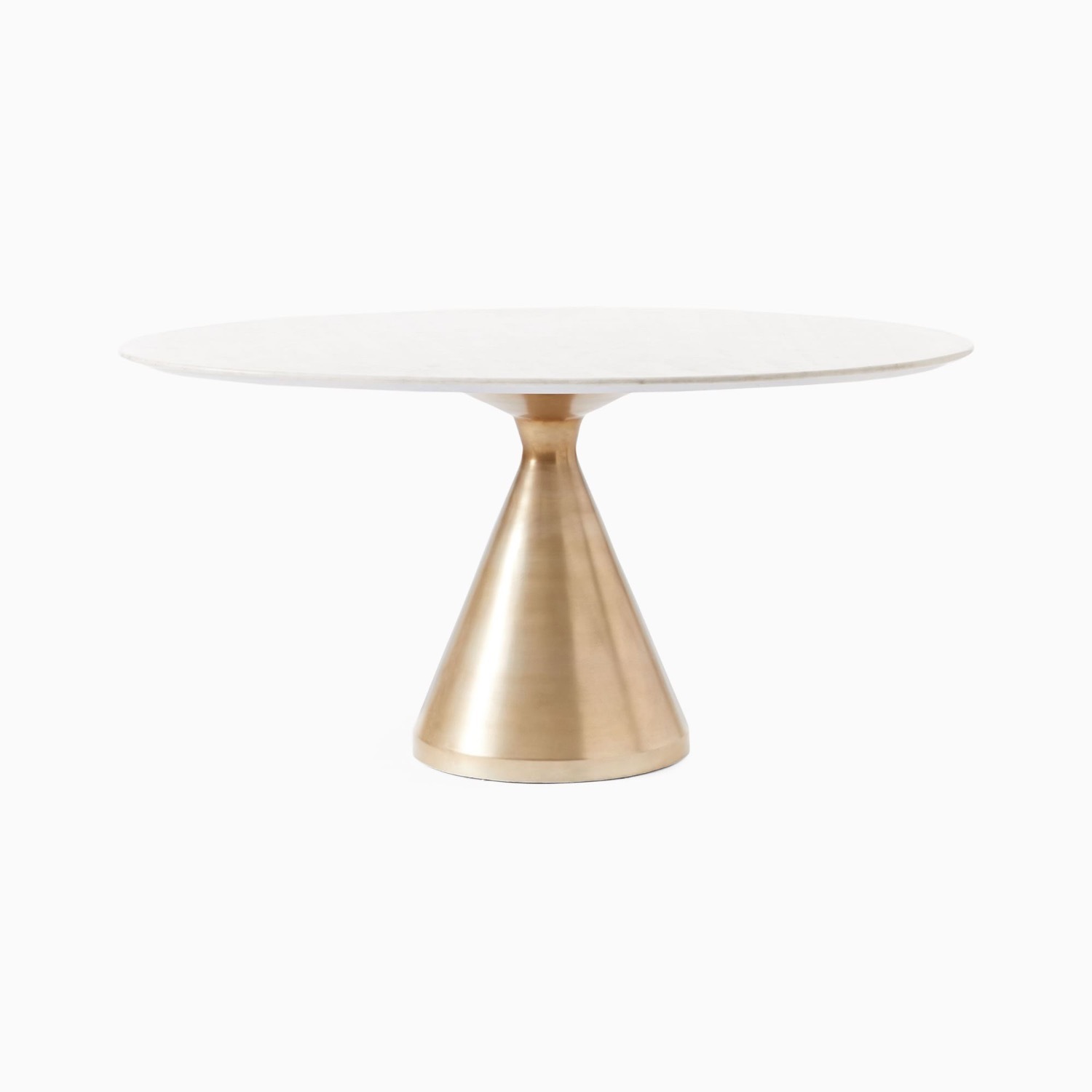 West Elm Silhouette Pedestal Oval Dining Table - image-1