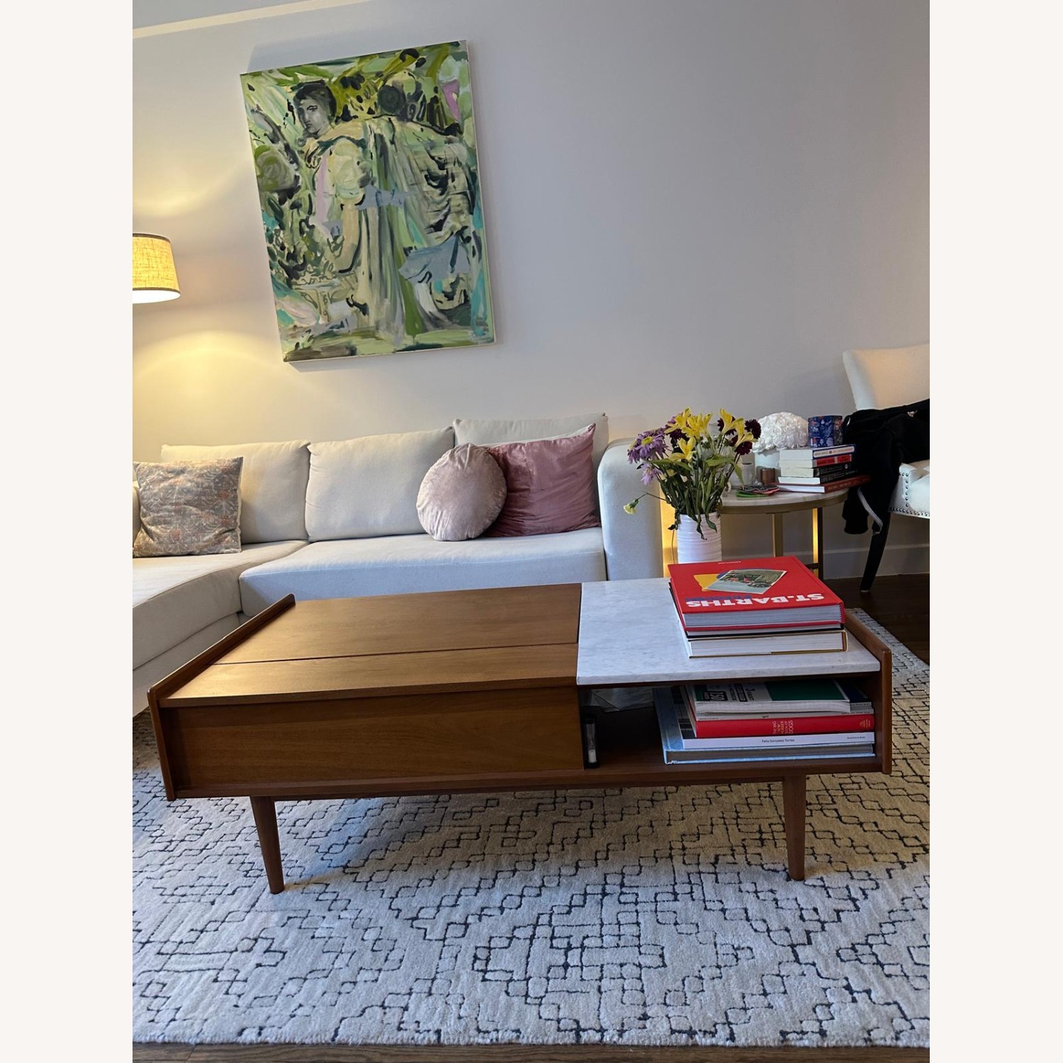 West Elm Mid-Century Pop-Up Coffee Table 48 in - image-1