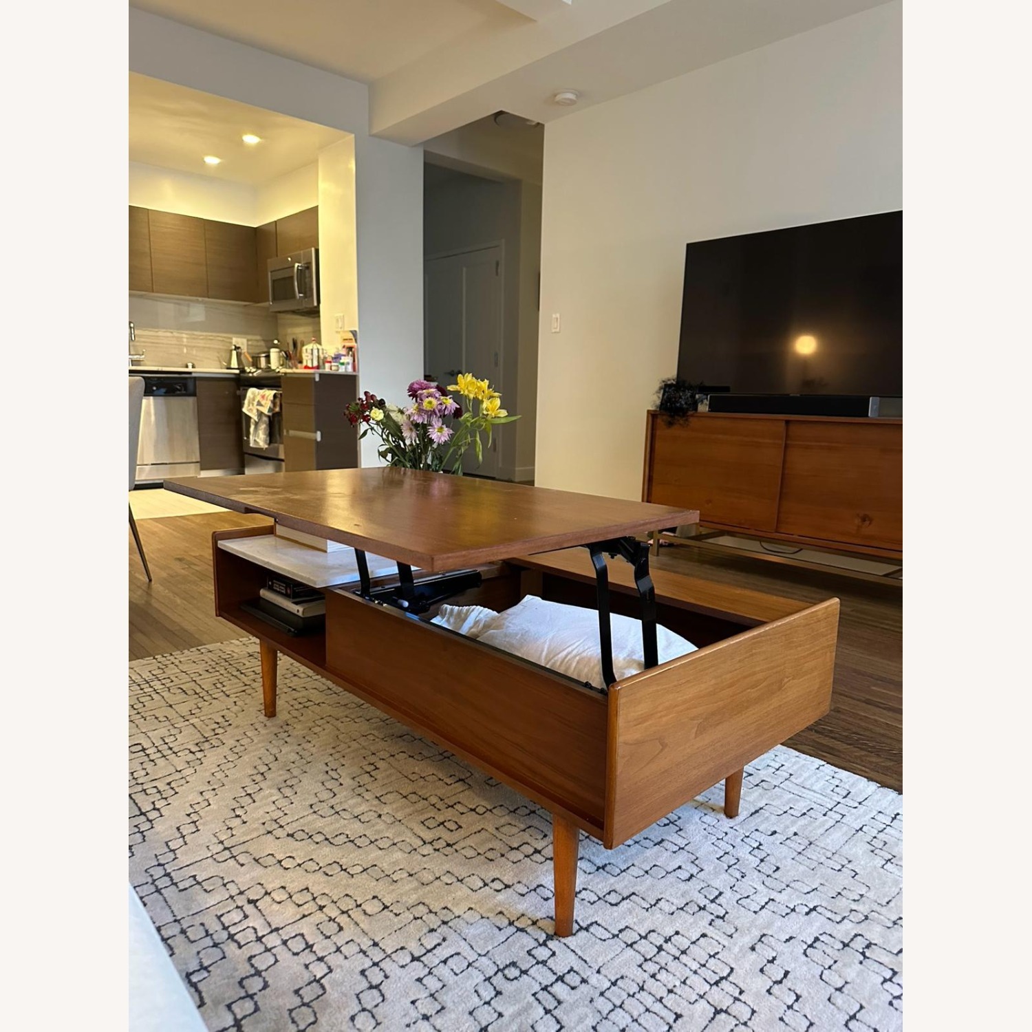 West Elm Mid-Century Pop-Up Coffee Table 48 in - image-6