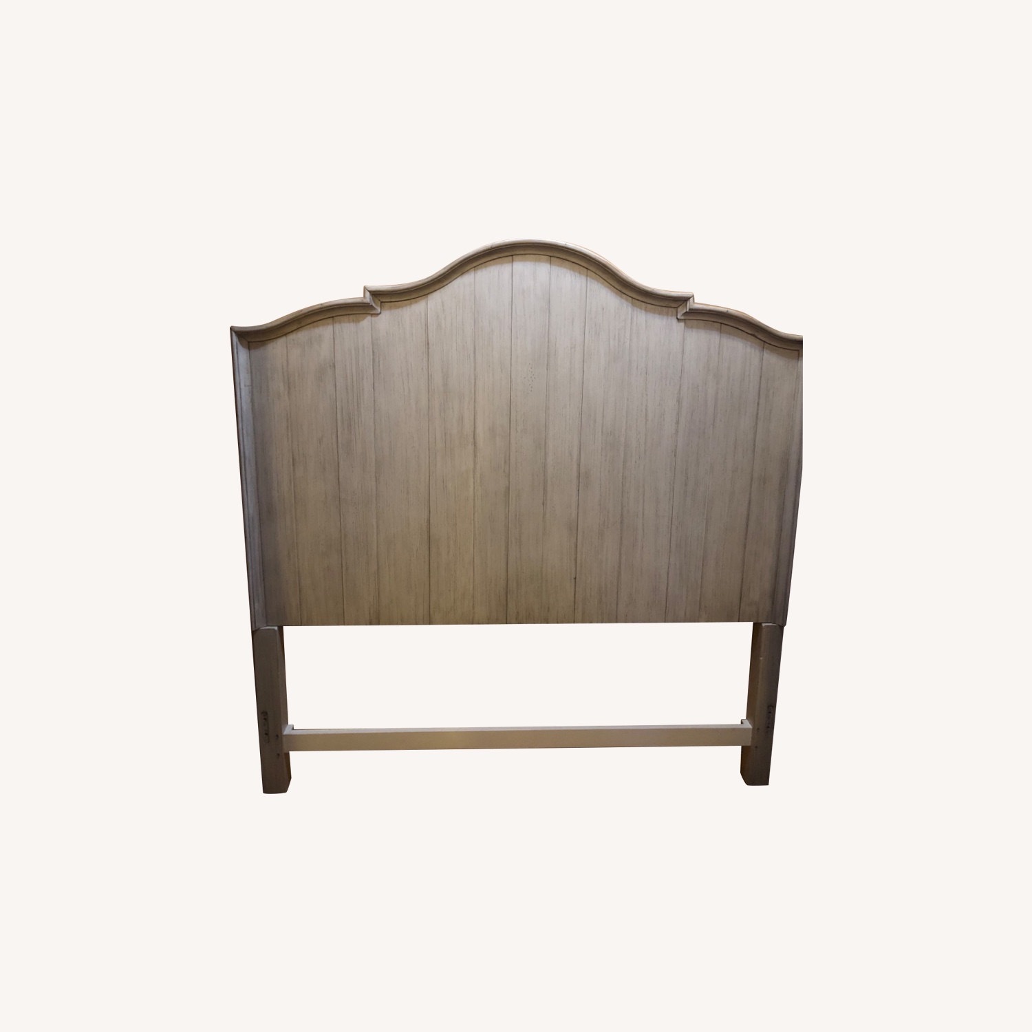 Soft Grey Wood Headboard - image-0