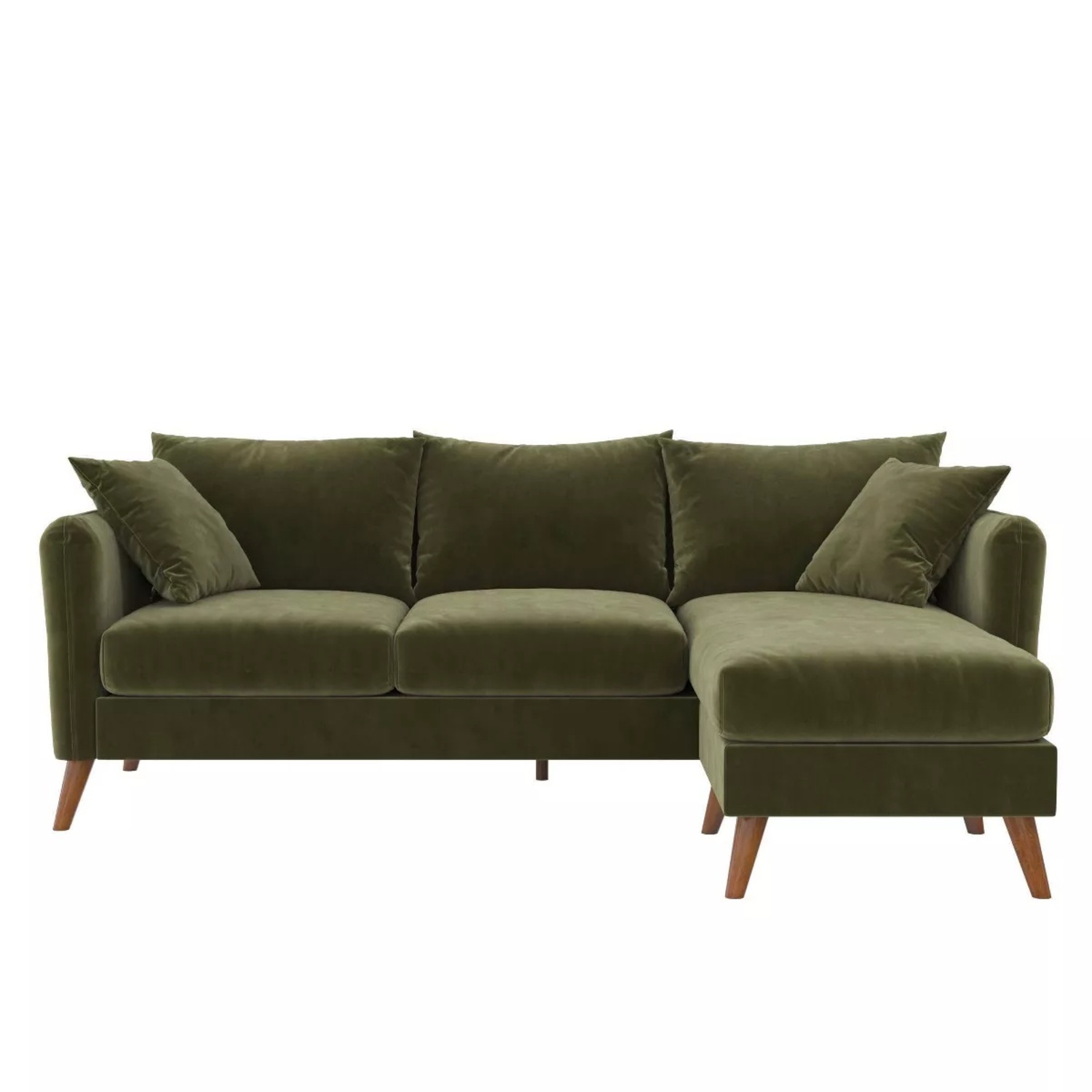 Target Magnolia Sectional Sofa with Pillows - Novogratz - AptDeco