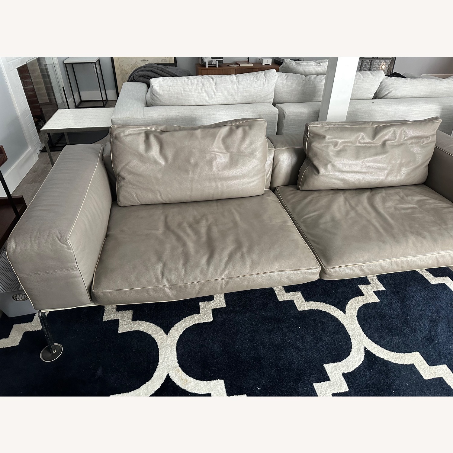 Flexform Lifesteel Light Grey Sofa - image-2