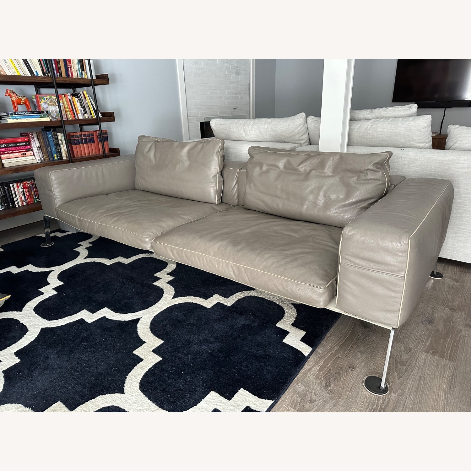 Flexform Lifesteel Light Grey Sofa - image-0