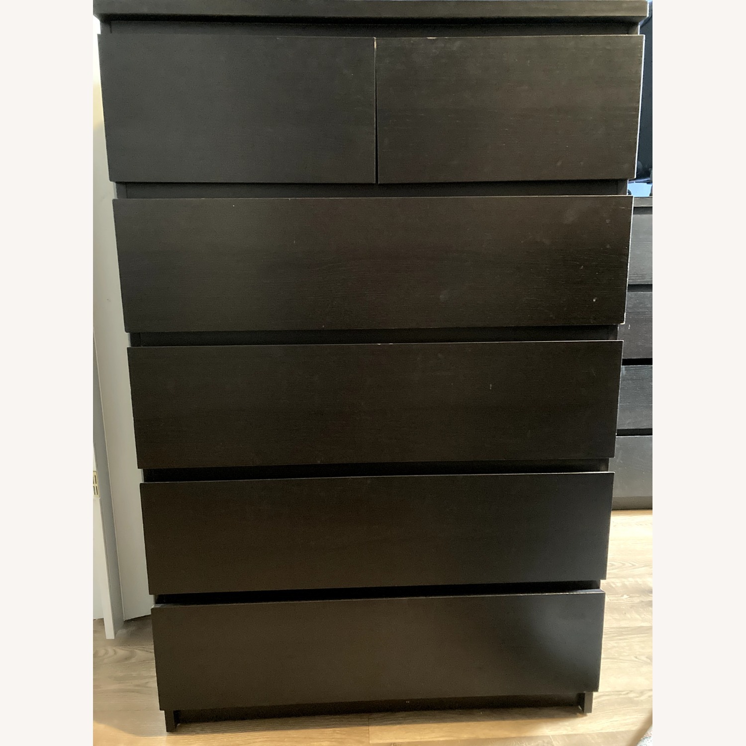 IKEA MALM Glass Top 6-drawer Chest - image-1