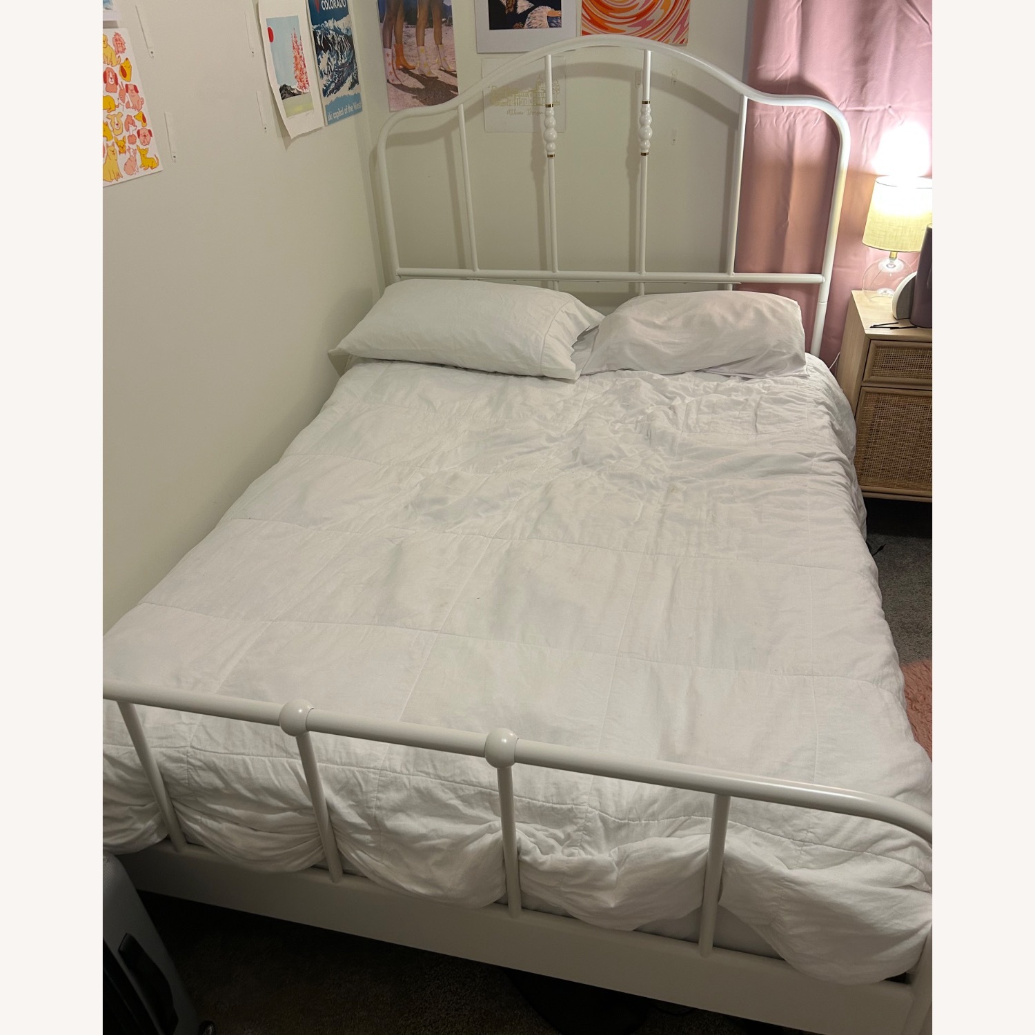 IKEA SAGSTUA Metal Bed Frame - image-1
