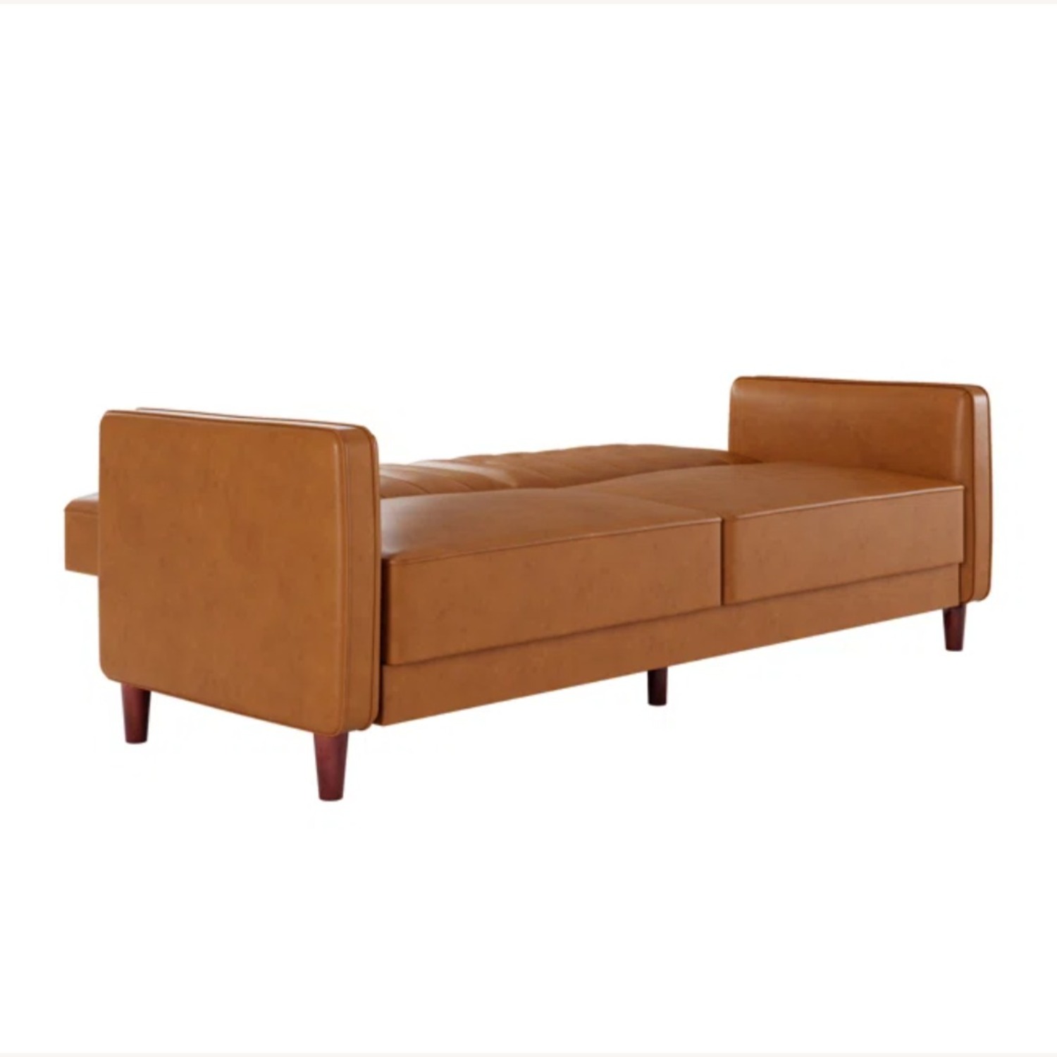 Sand & Stable Faux Leather Convertible Sofa - image-5