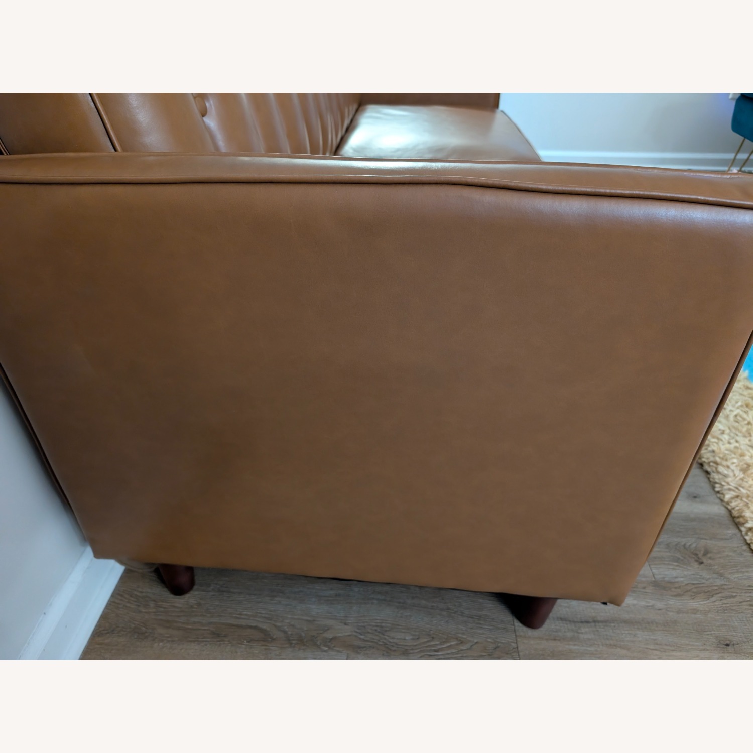 Sand & Stable Faux Leather Convertible Sofa - image-3