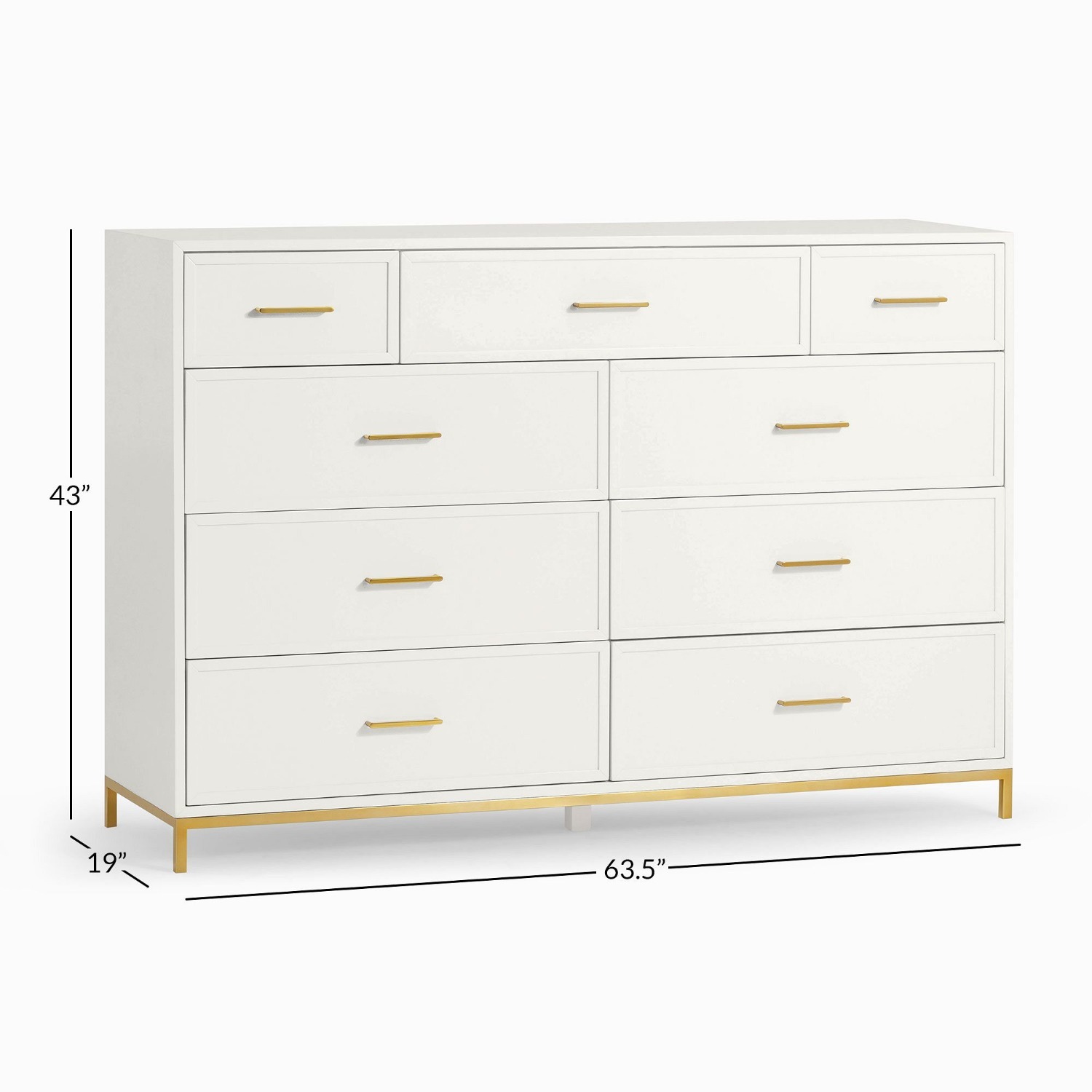 Pottery Barn Teen Blaire 9-Drawer Grand Dresser  - image-1