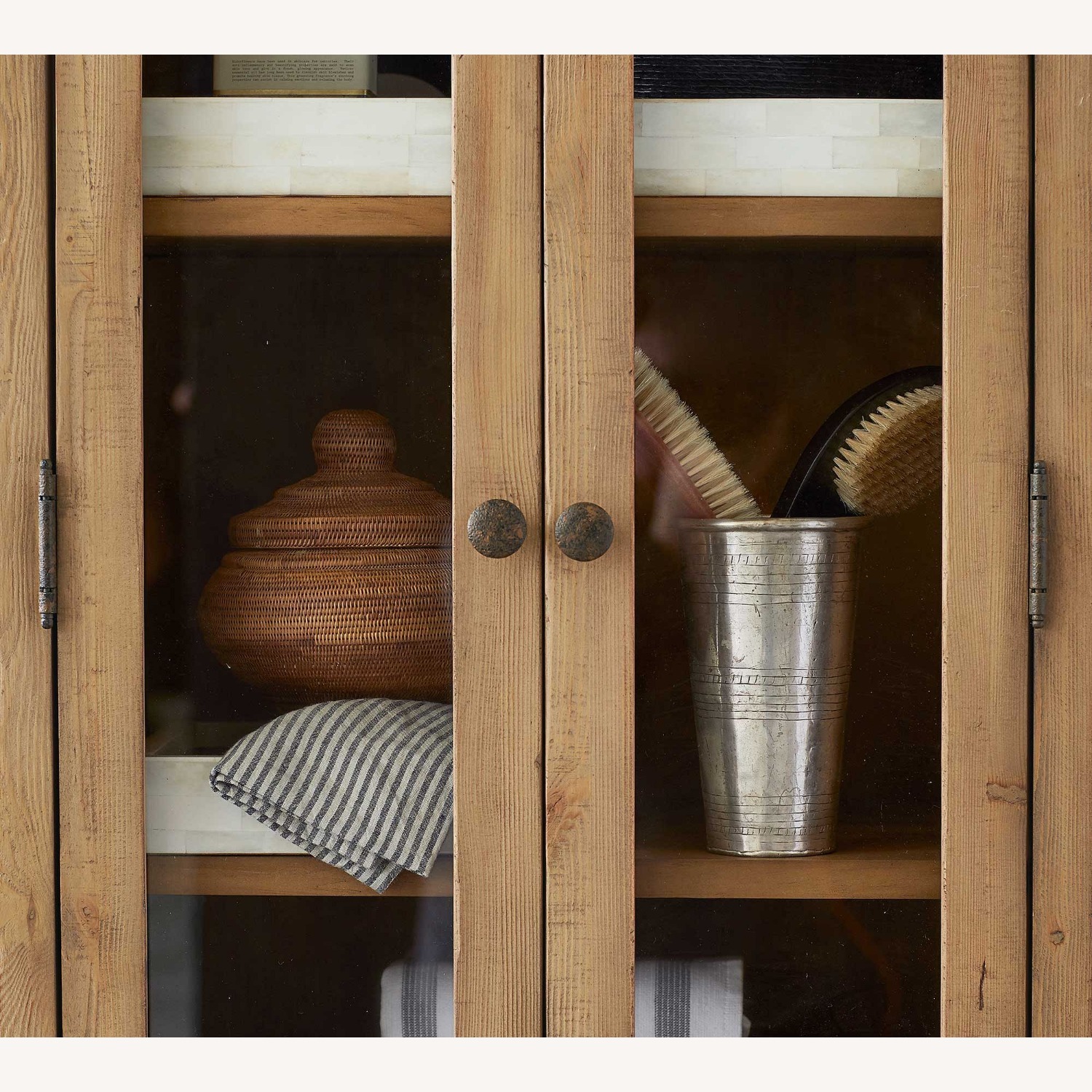 Pottery Barn Rustic Reclaimed Wood Storage Cabinet - image-2