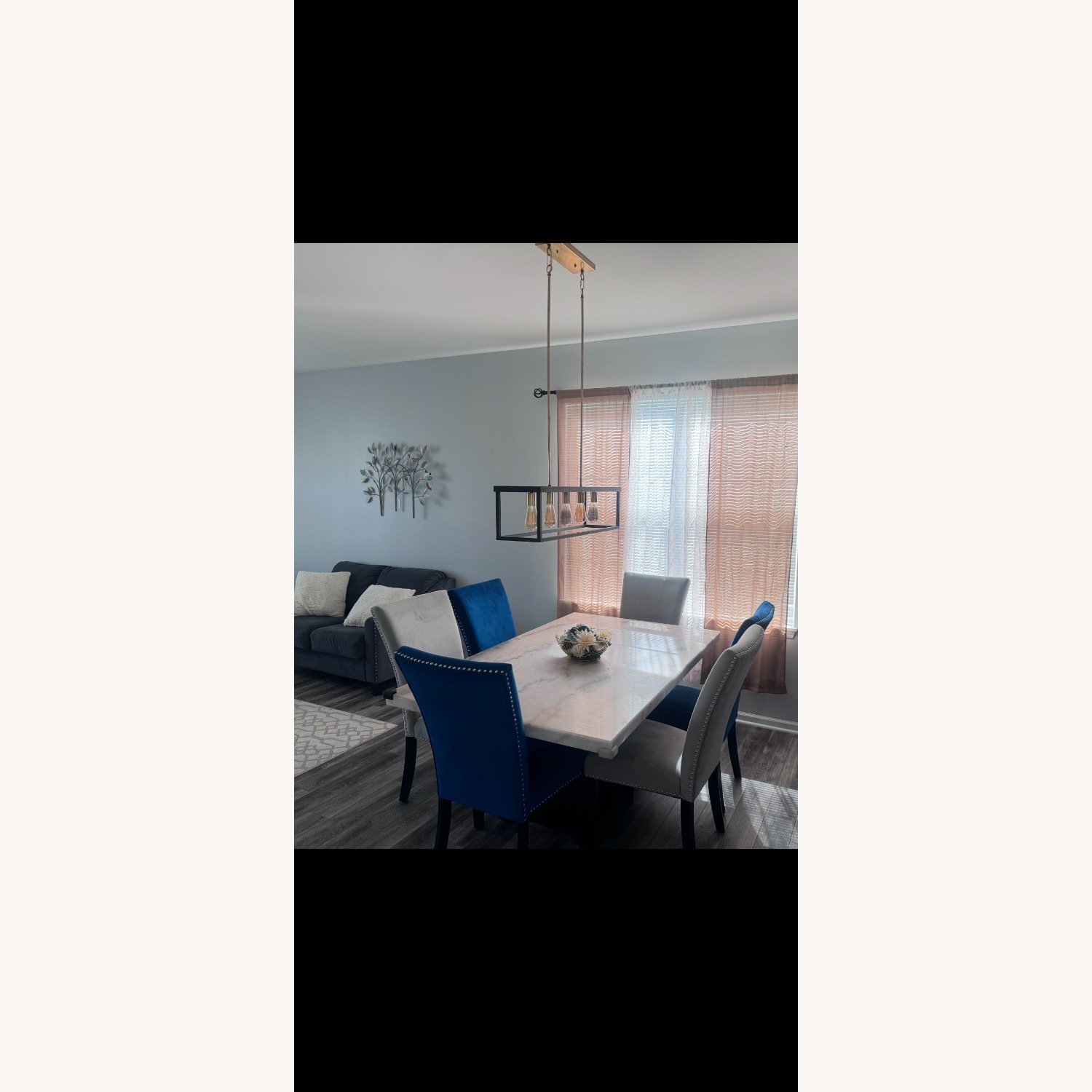 7 piece Marble Dining Table  - image-4