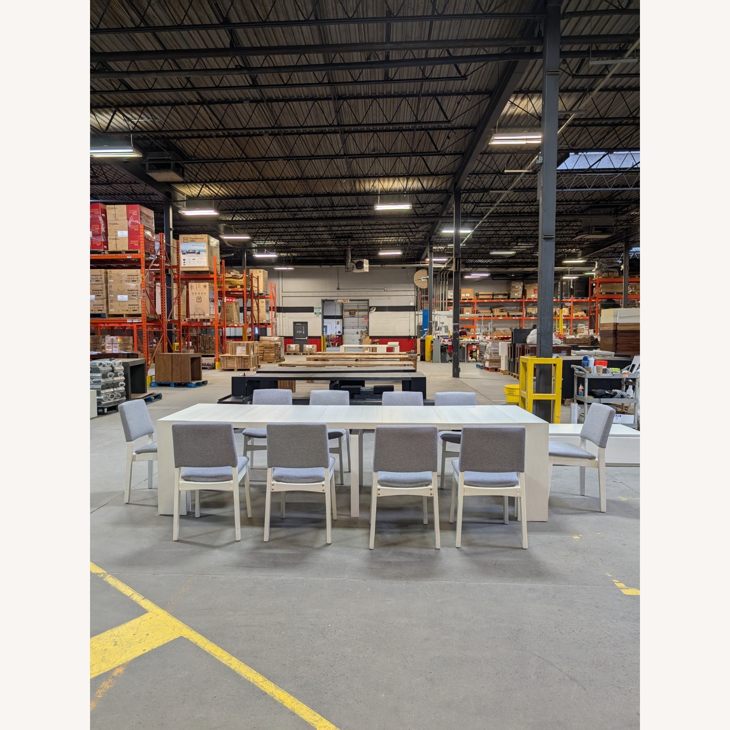 Transformer Table, Ten Stackable Chairs, Storage - image-2