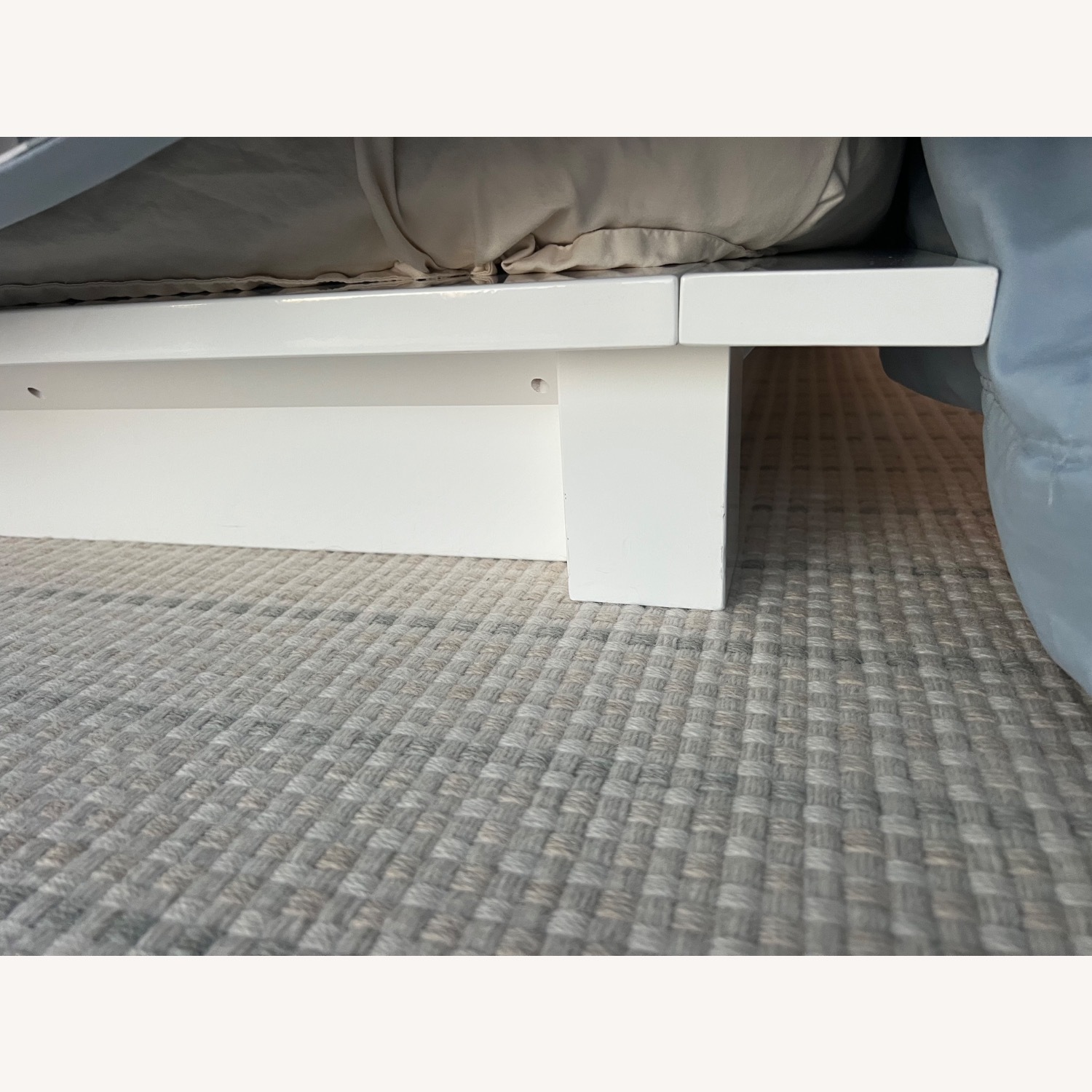 CB2 Andes Acadia White Platform Queen Bed - image-3