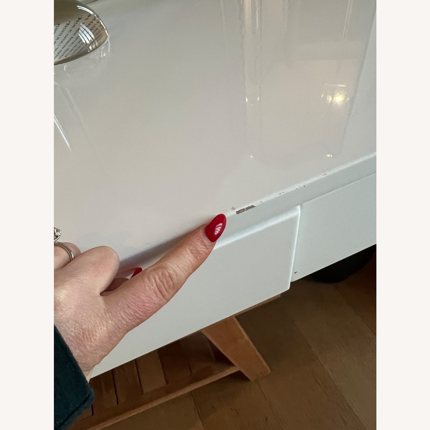 CB2 Runway White Lacquer Desk - image-3