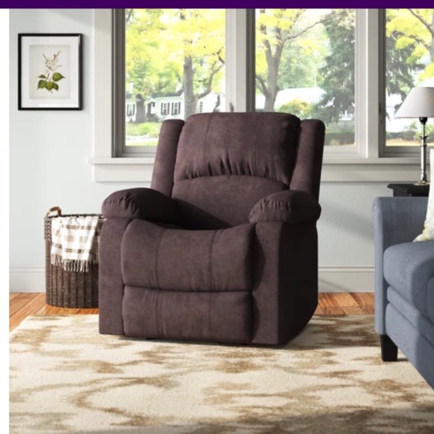 Dark Brown Recliner - image-3